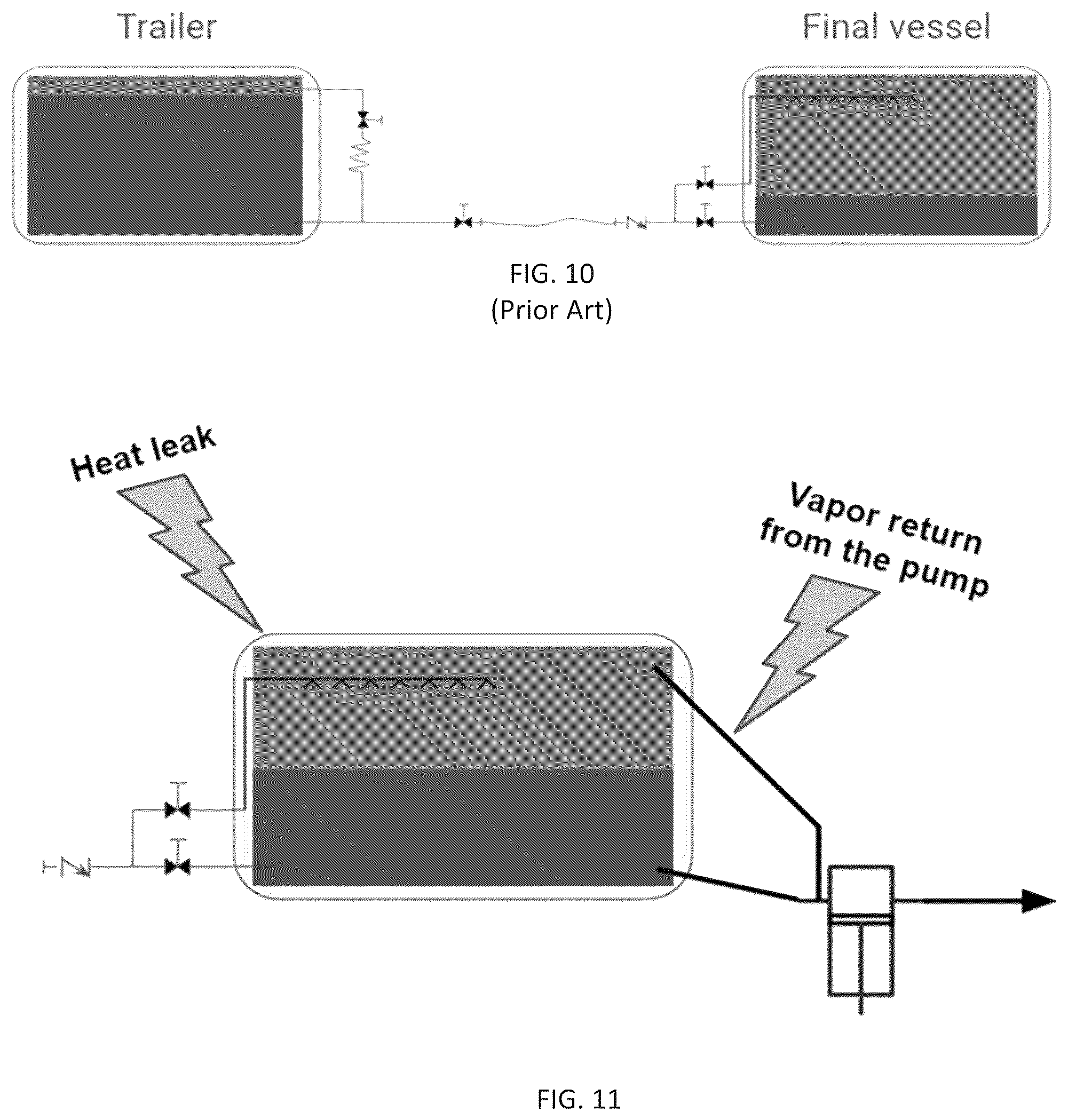 Patent US12098805 Figure 6 – System and a coupled system for filling a cryogen storage vessel with a liquid cryogen