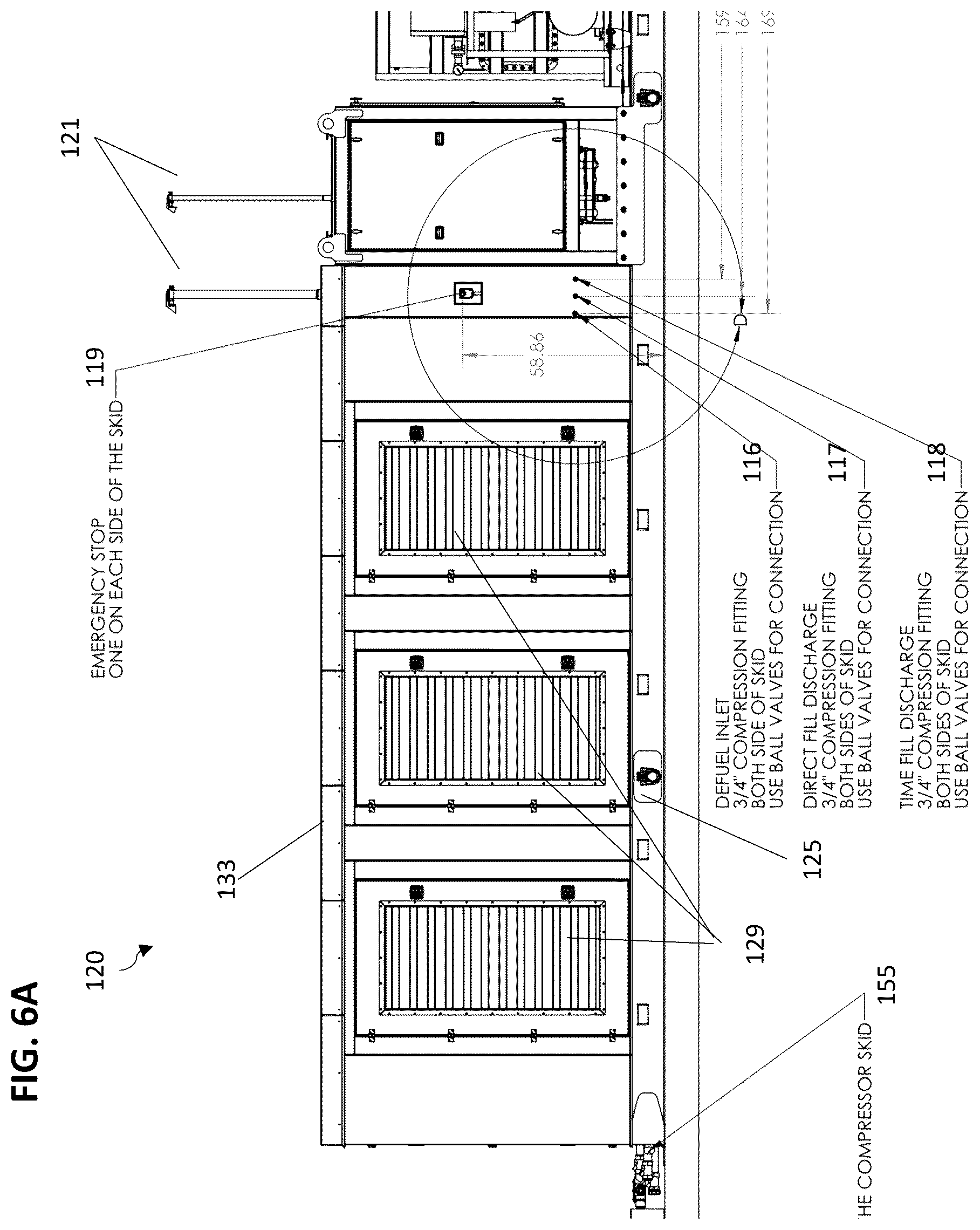 Patent US12098806 Figure 14 – Modular and portable compressed natural gas fueling station
