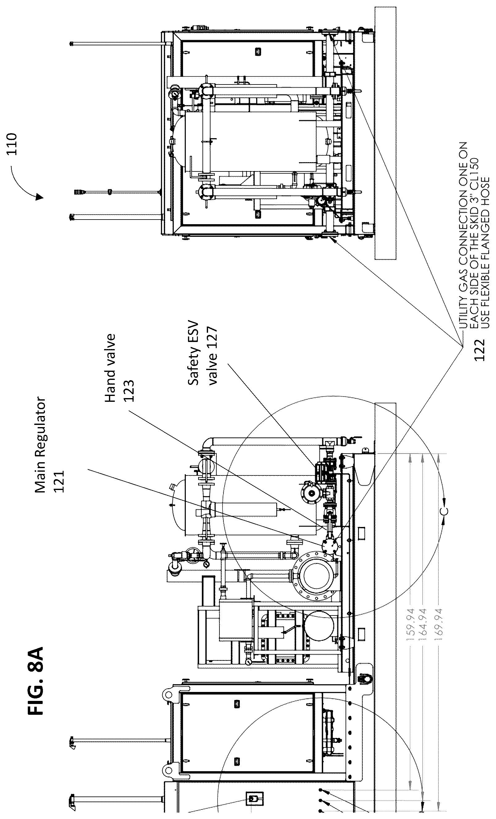 Patent US12098806 Figure 19 – Modular and portable compressed natural gas fueling station