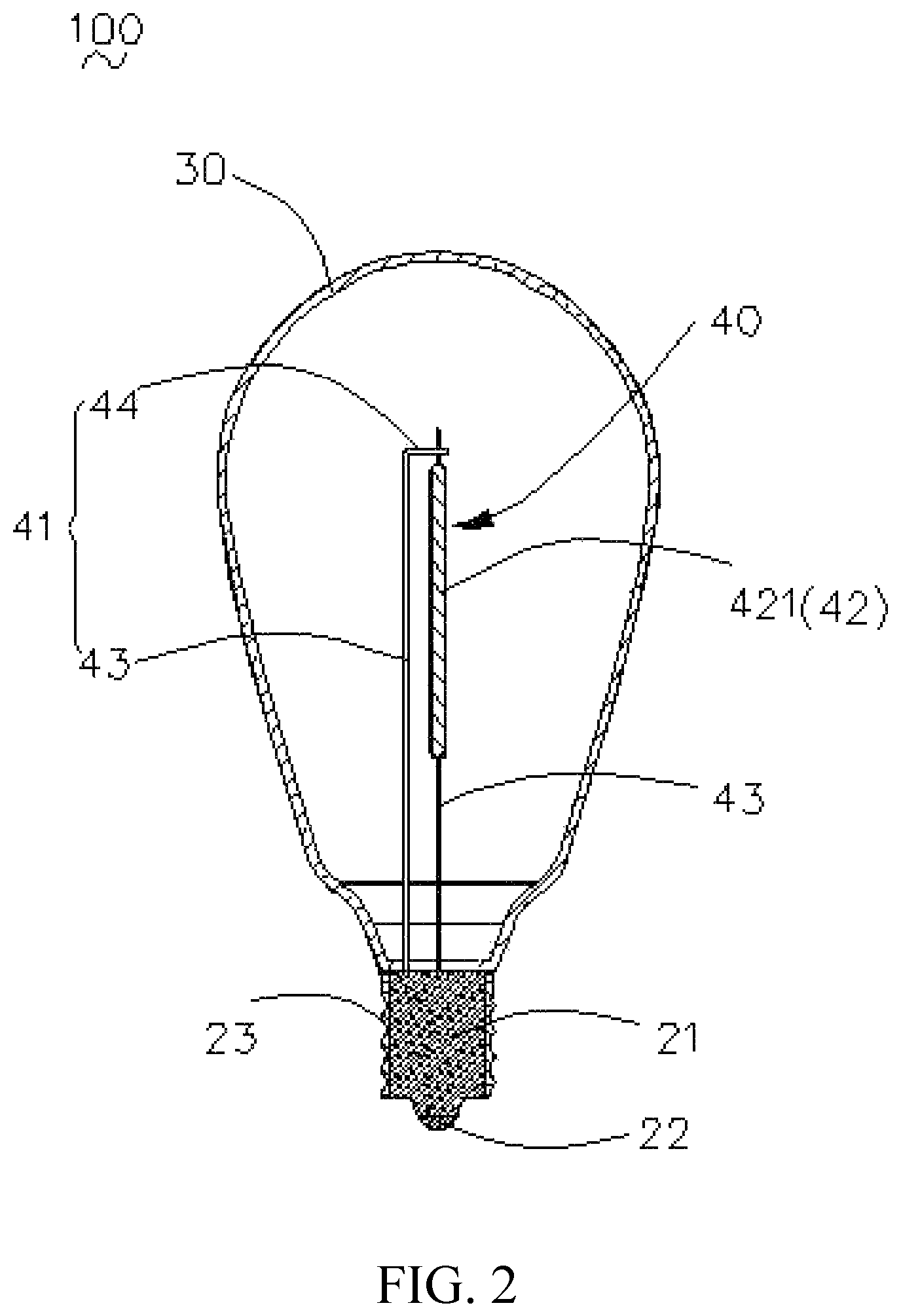Patent US12098808 Figure 2 – Decorative lamp