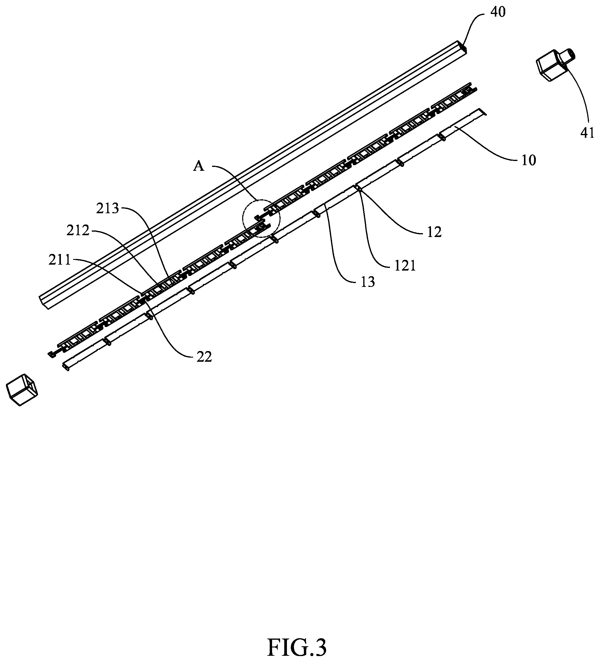 Patent US12098813 Figure 3 – Seamlessly illuminating bendable light strip and manufacturing process thereof