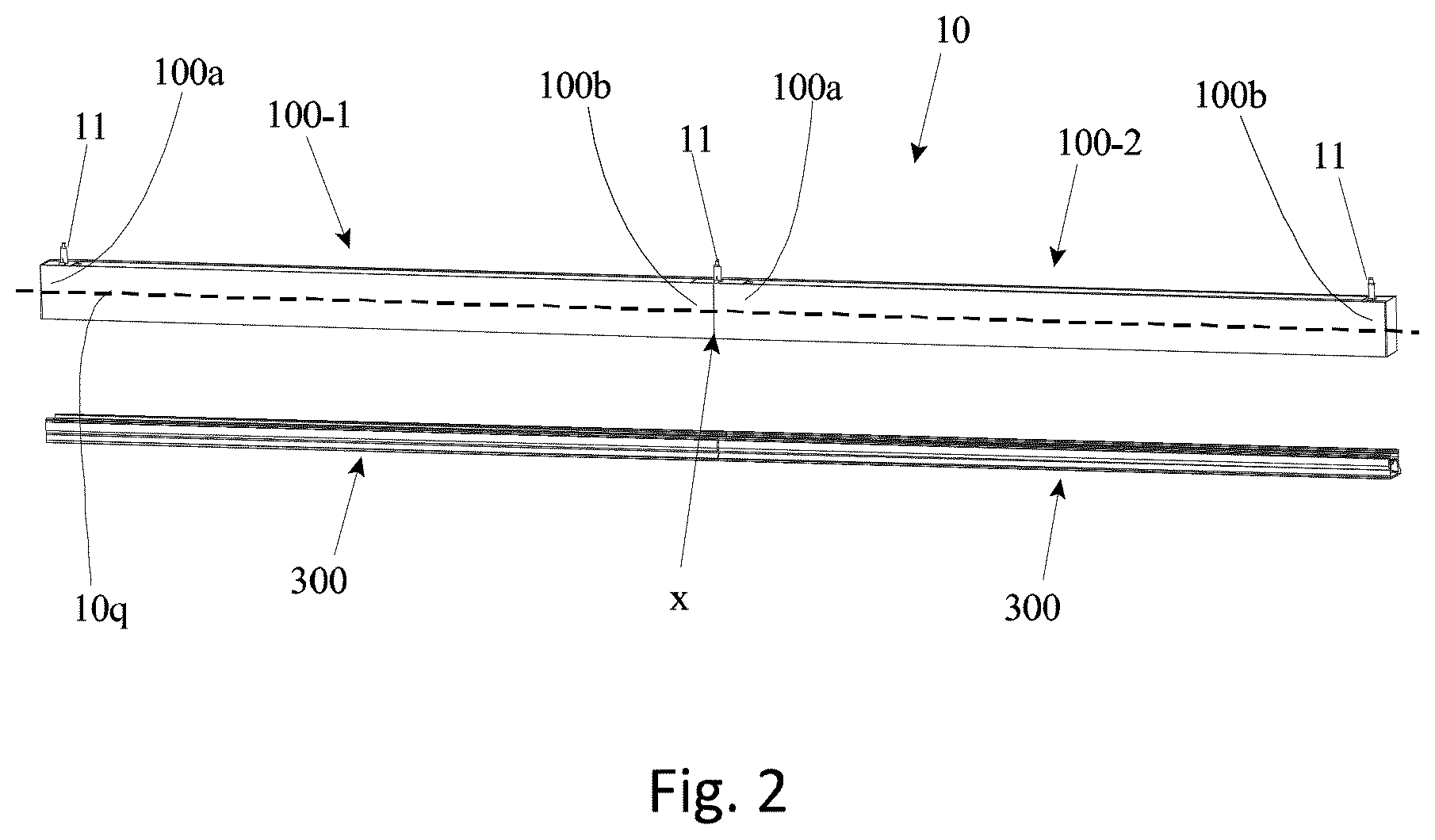 Patent US12098814 Figure 2 – Illumination system for line illumination