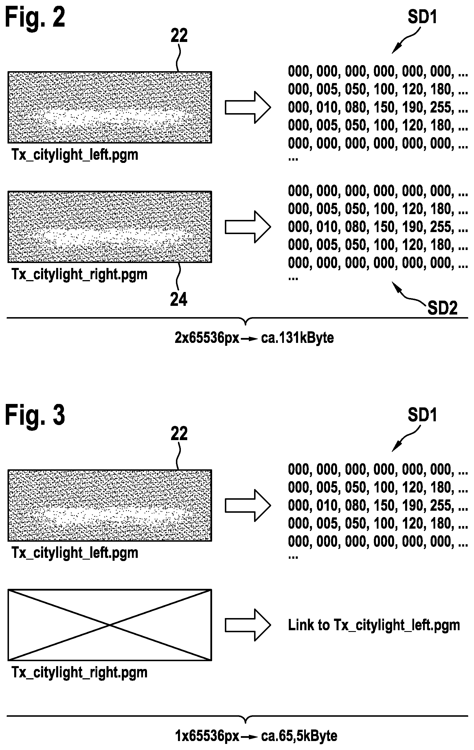 Patent US12098817 Figure 2 – Method, system, and computer program product for storing light distributions of a matrix headlight system