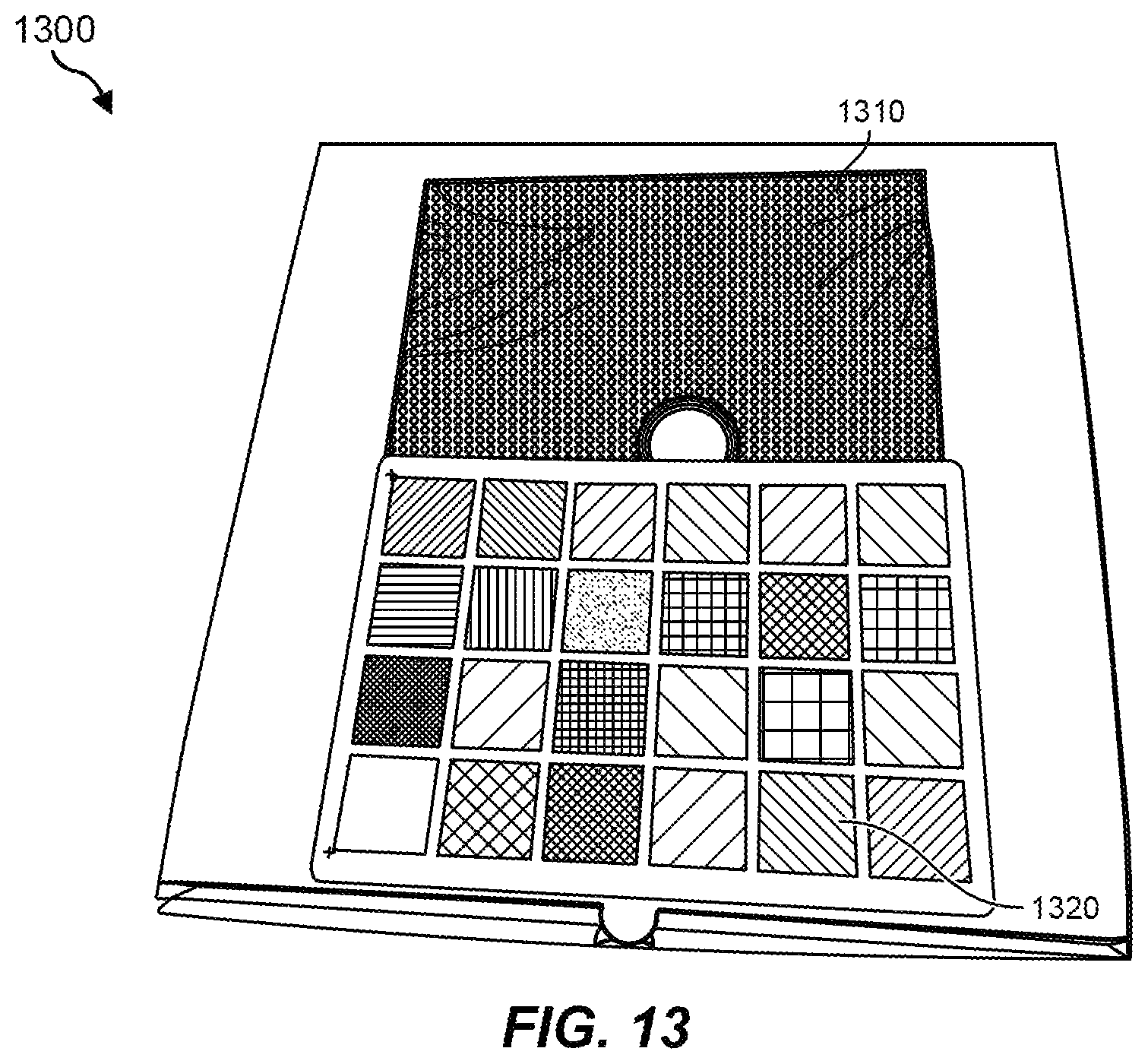 Patent US12098819 Figure 9 – Stage lighting assembly with perforated layer