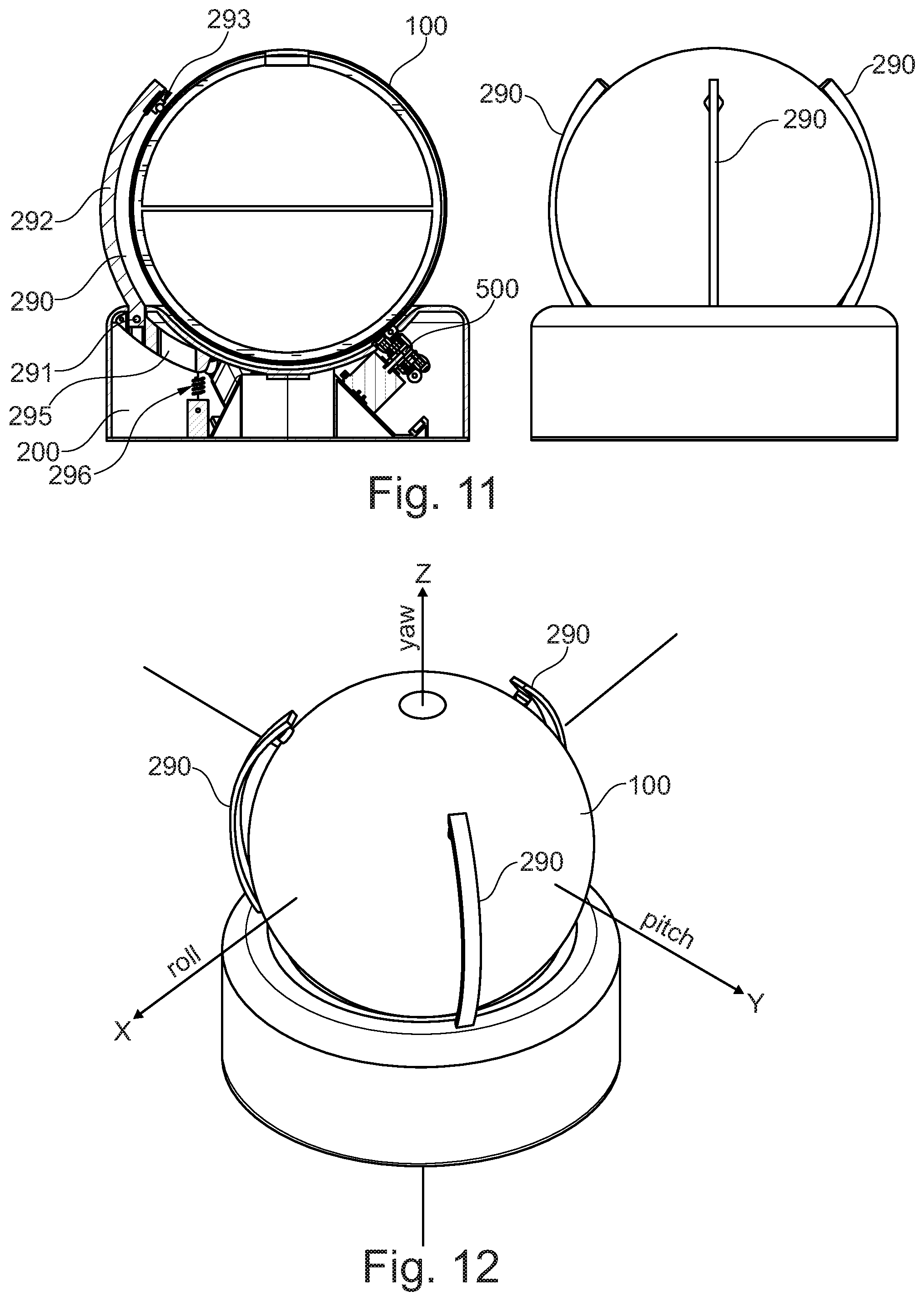 Patent US12098820 Figure 8 – Spherical moving head light fixture