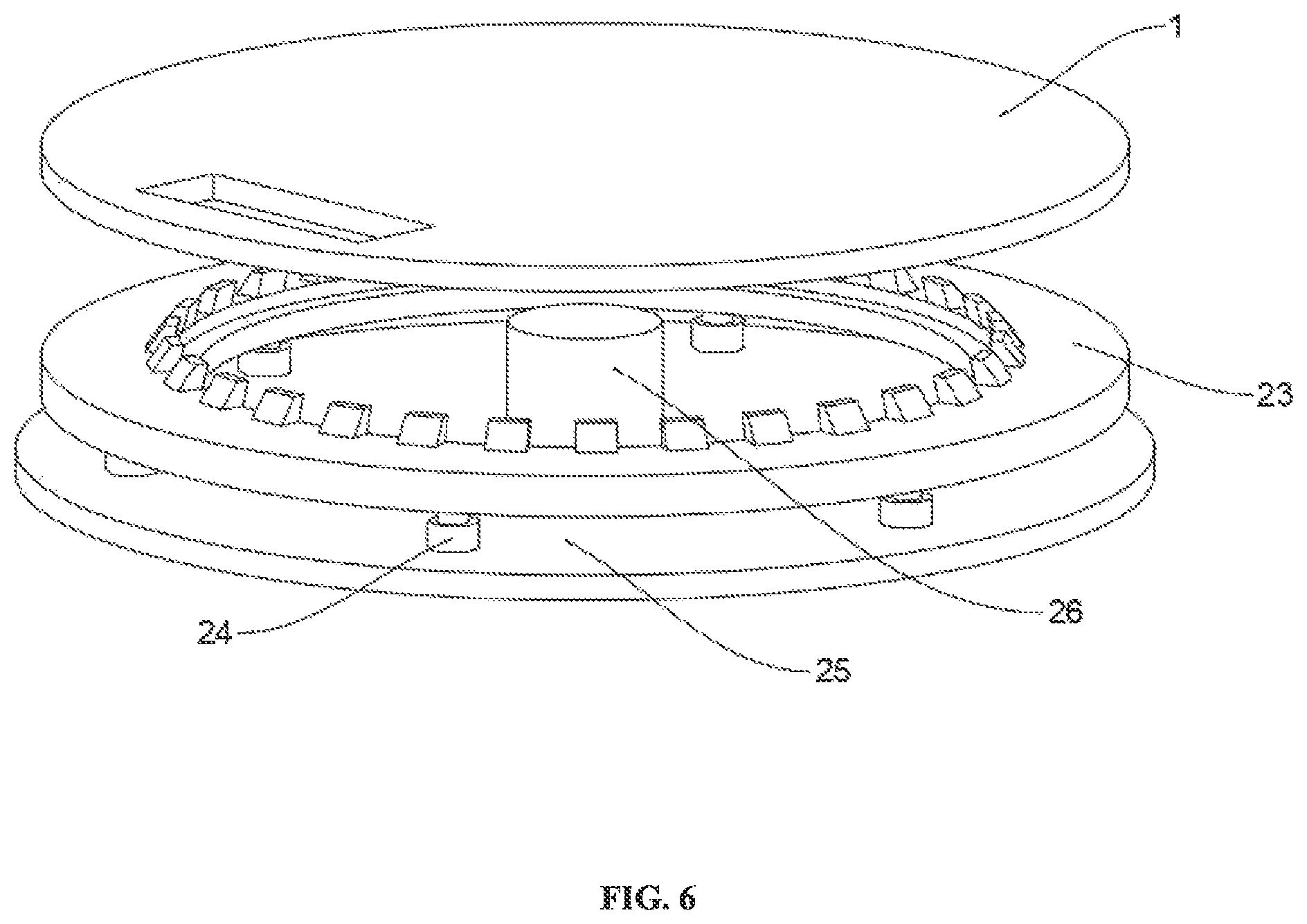 Patent US12098821 Figure 6 – Rotary type star projection lamp with audio playing and atmosphere set-off functions