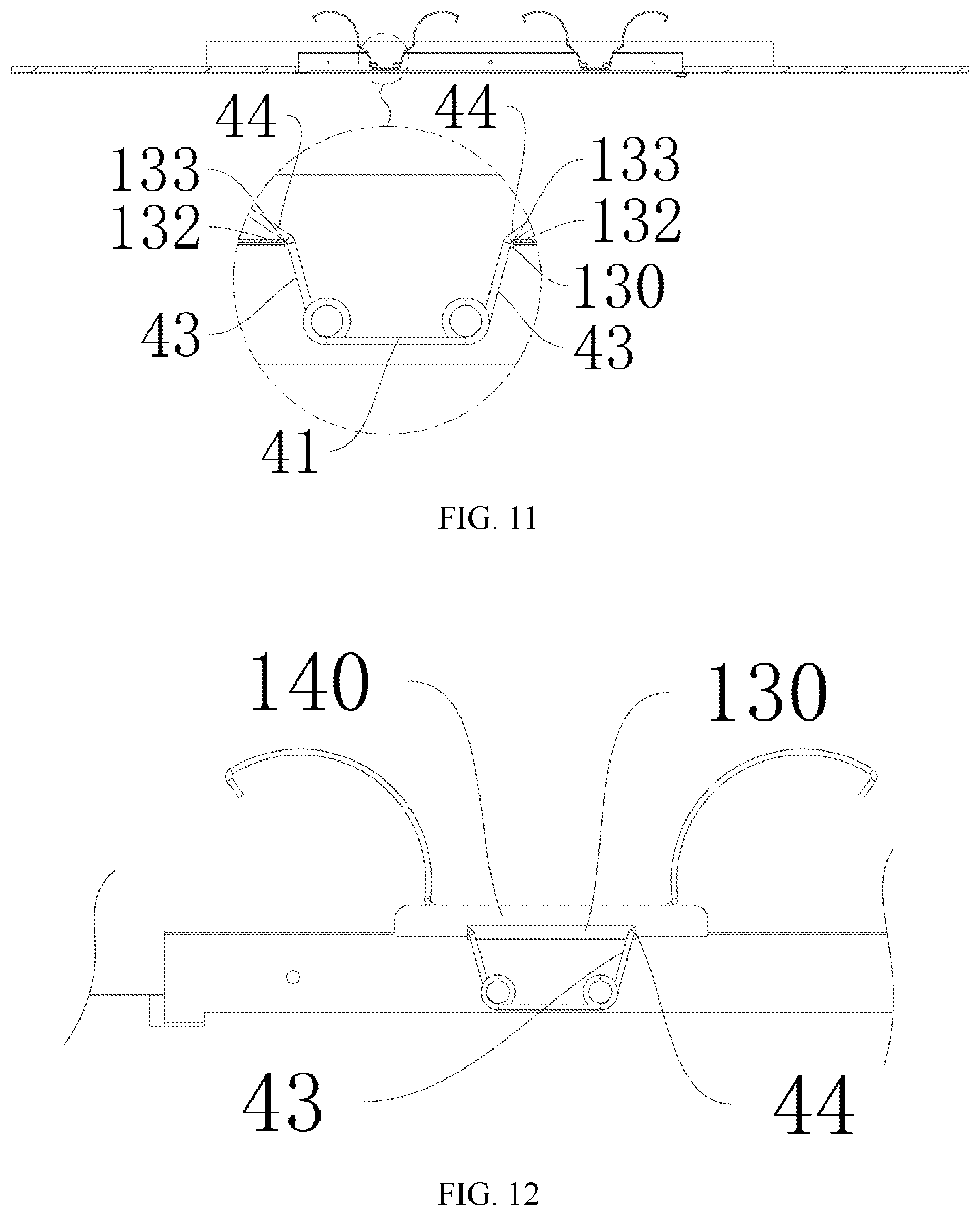 Patent US12098825 Figure 6 – Ceiling-mounted lighting system