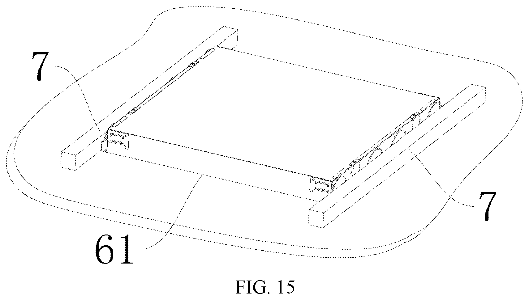 Patent US12098825 Figure 8 – Ceiling-mounted lighting system