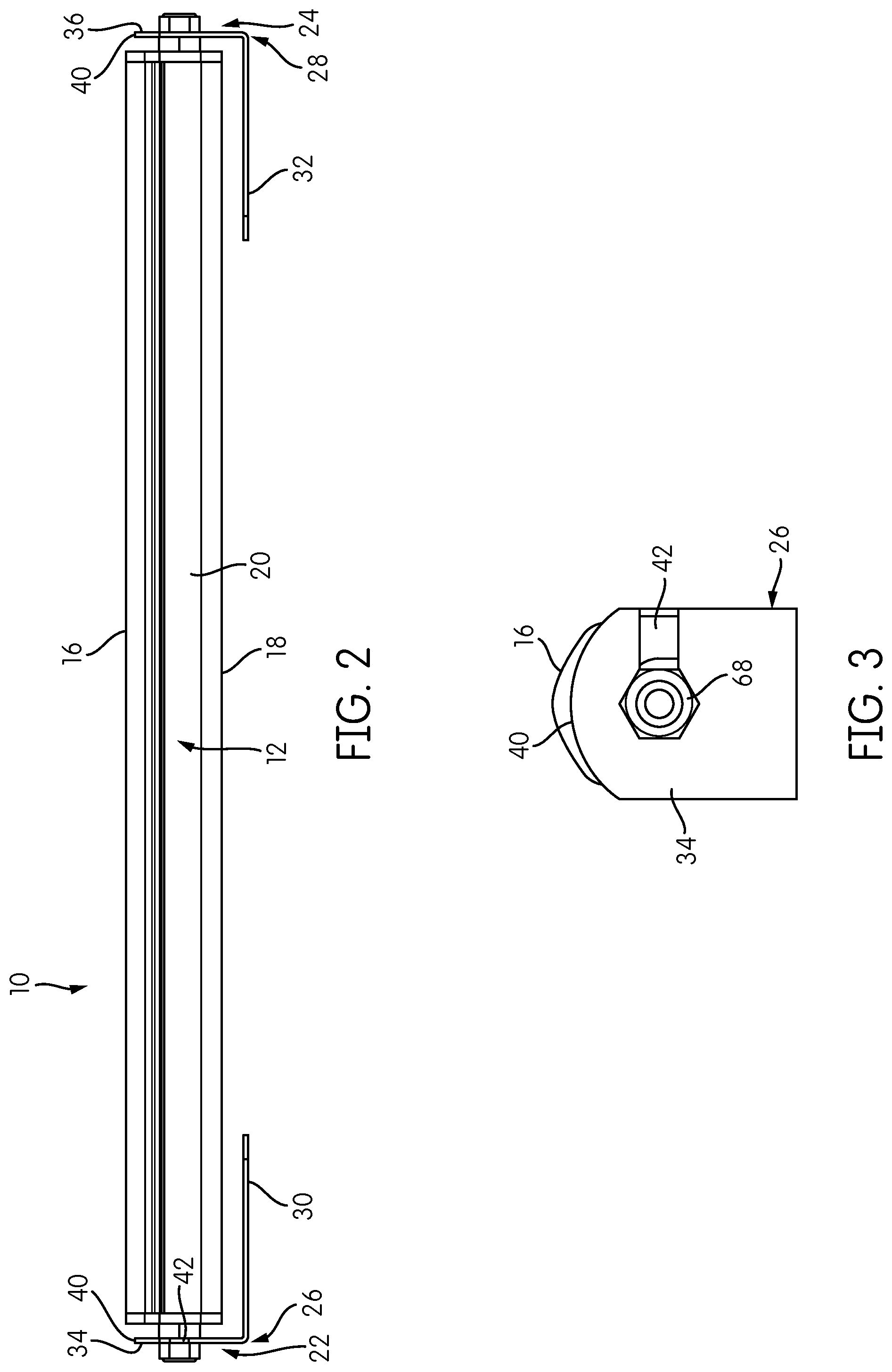 Patent US12098828 Figure 2 – Rotating bracket for linear lighting