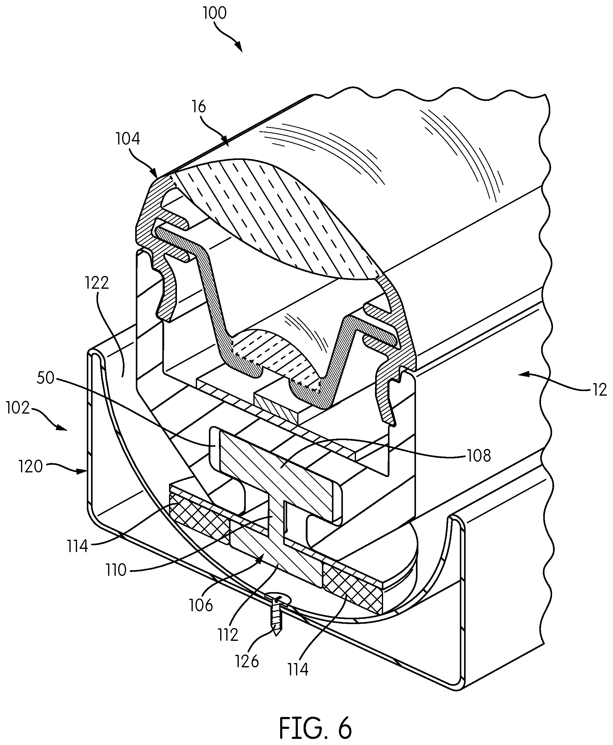 Patent US12098828 Figure 5 – Rotating bracket for linear lighting