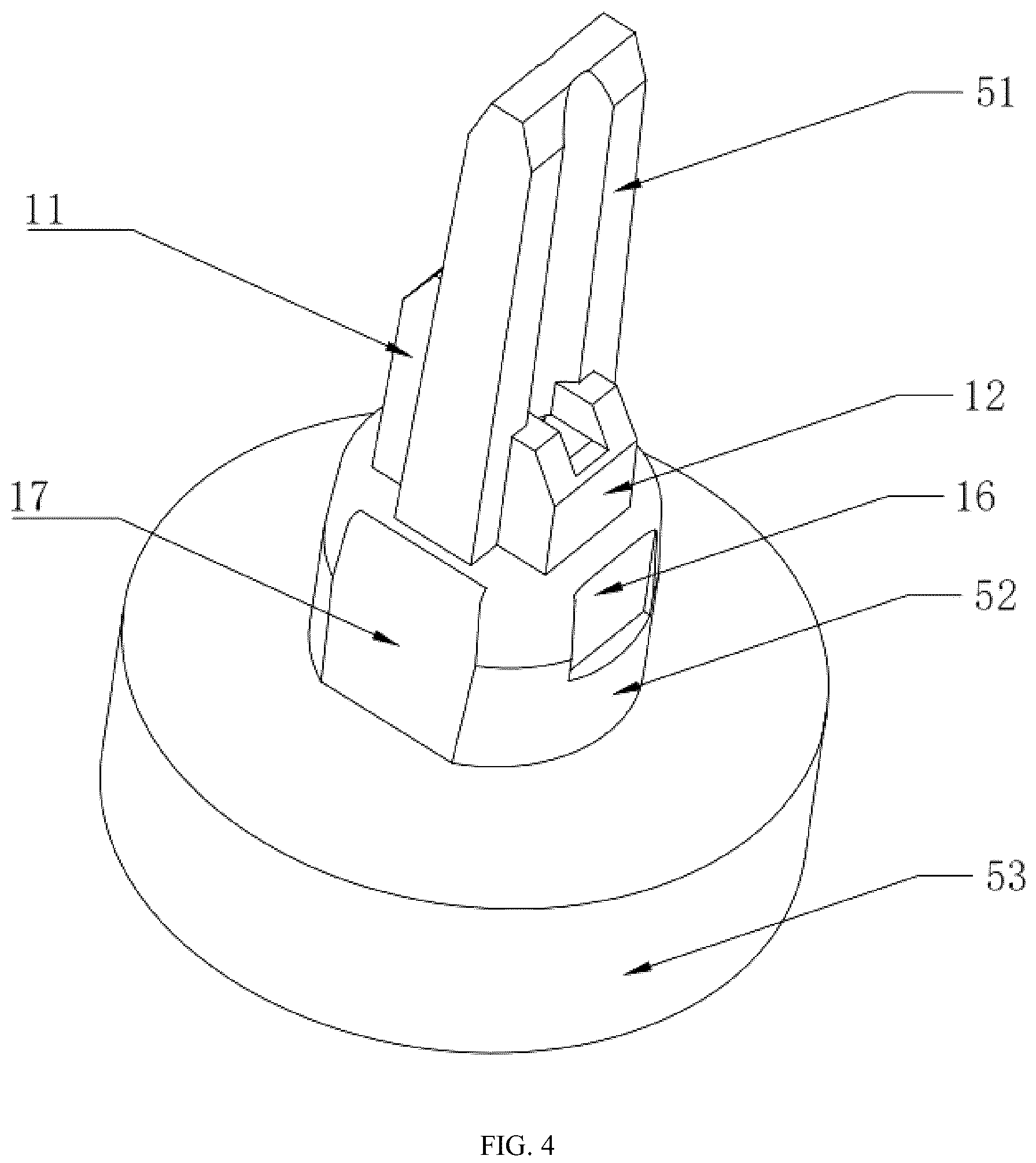 Patent US12098832 Figure 4 – Lamp head for christmas light