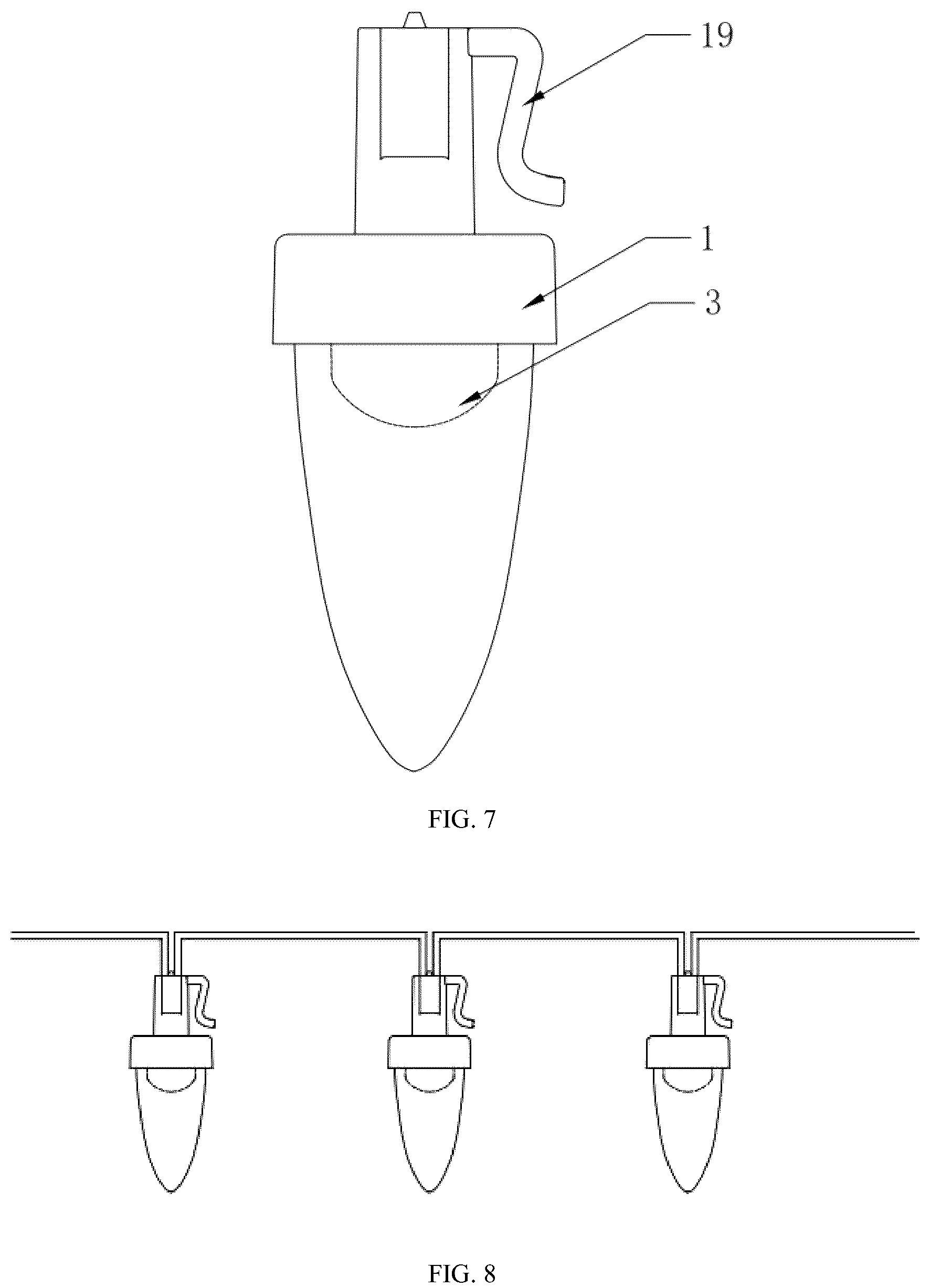 Patent US12098832 Figure 7 – Lamp head for christmas light