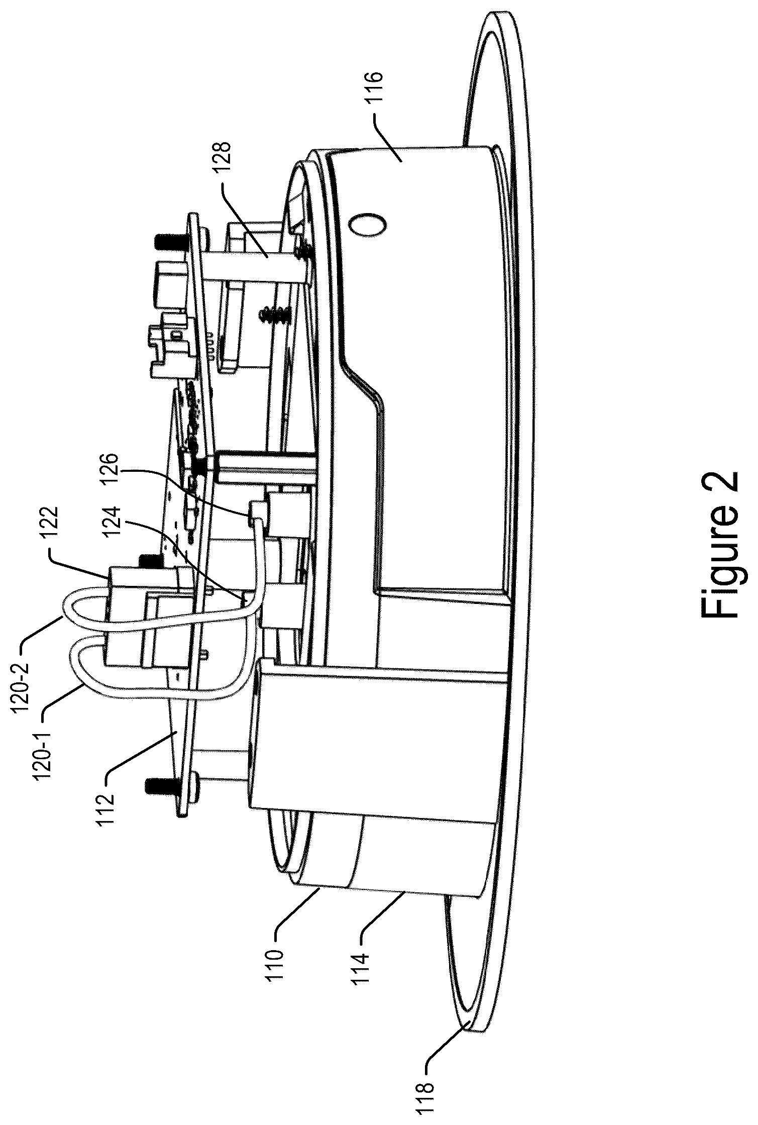 Patent US12098833 Figure 2 – Pogo pin slot for rapid UV light module replacement