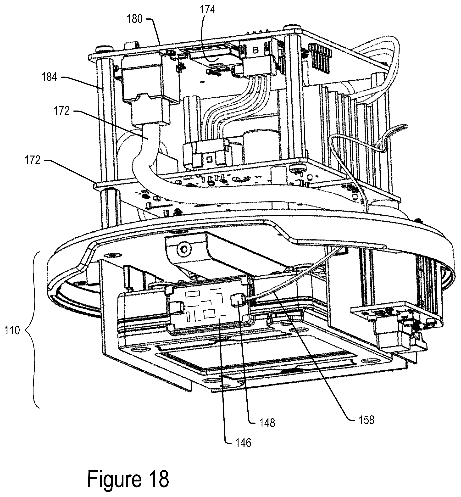 Patent US12098833 Figure 14 – Pogo pin slot for rapid UV light module replacement