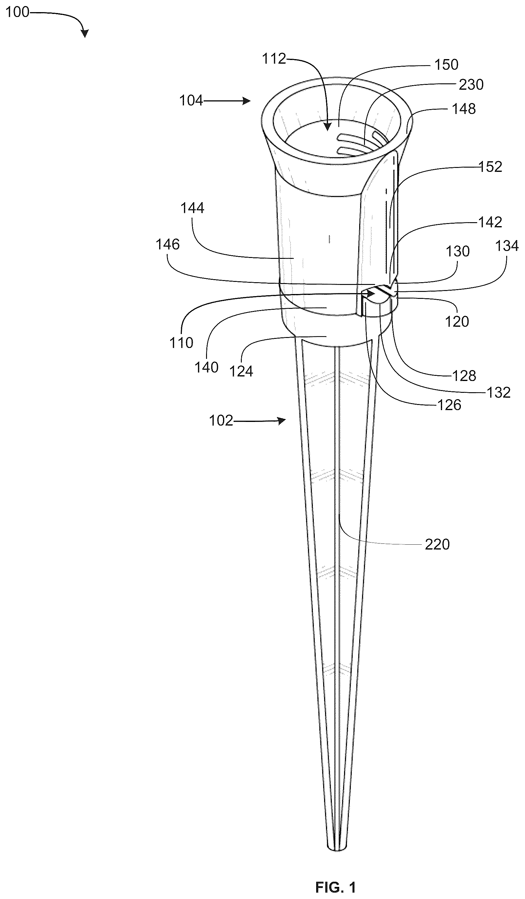 Patent US12098834 — Electrical light assembly — Figure 1
