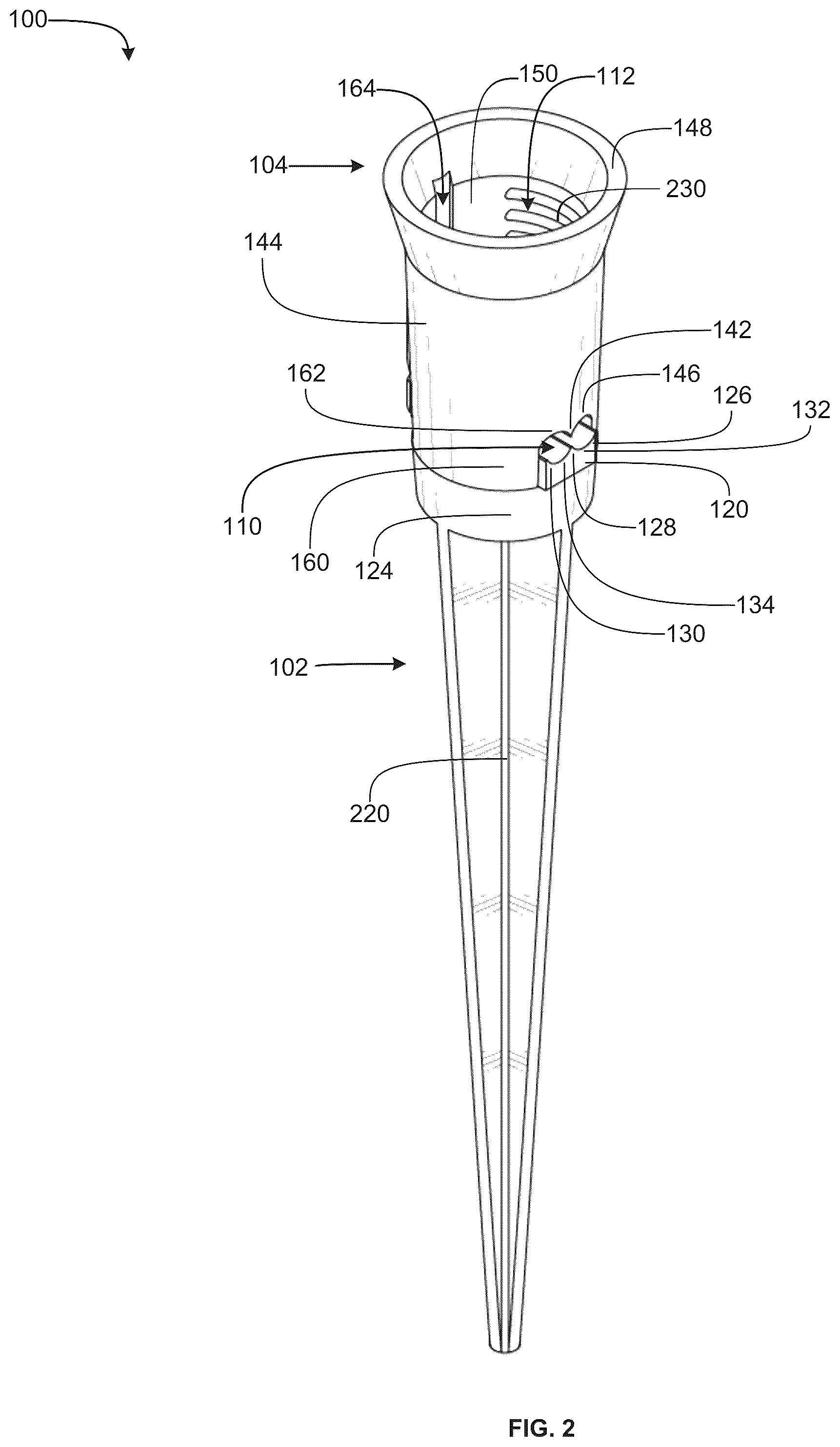 Patent US12098834 Figure 2 – Electrical light assembly
