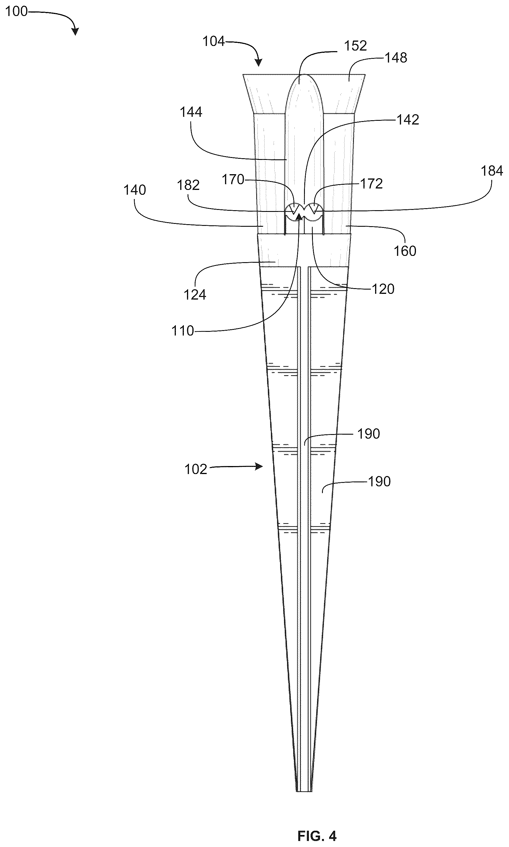 Patent US12098834 Figure 4 – Electrical light assembly