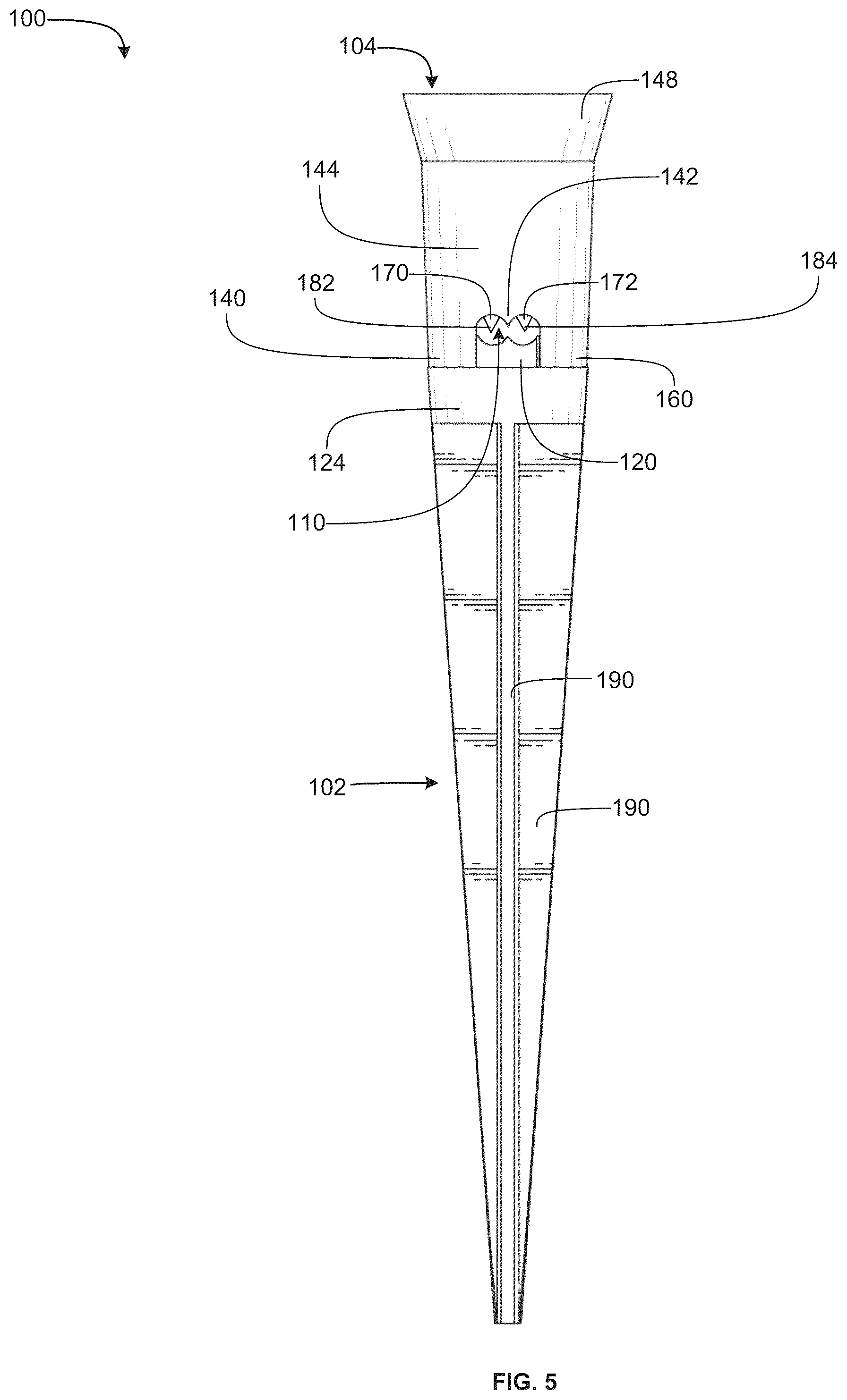 Patent US12098834 Figure 5 – Electrical light assembly