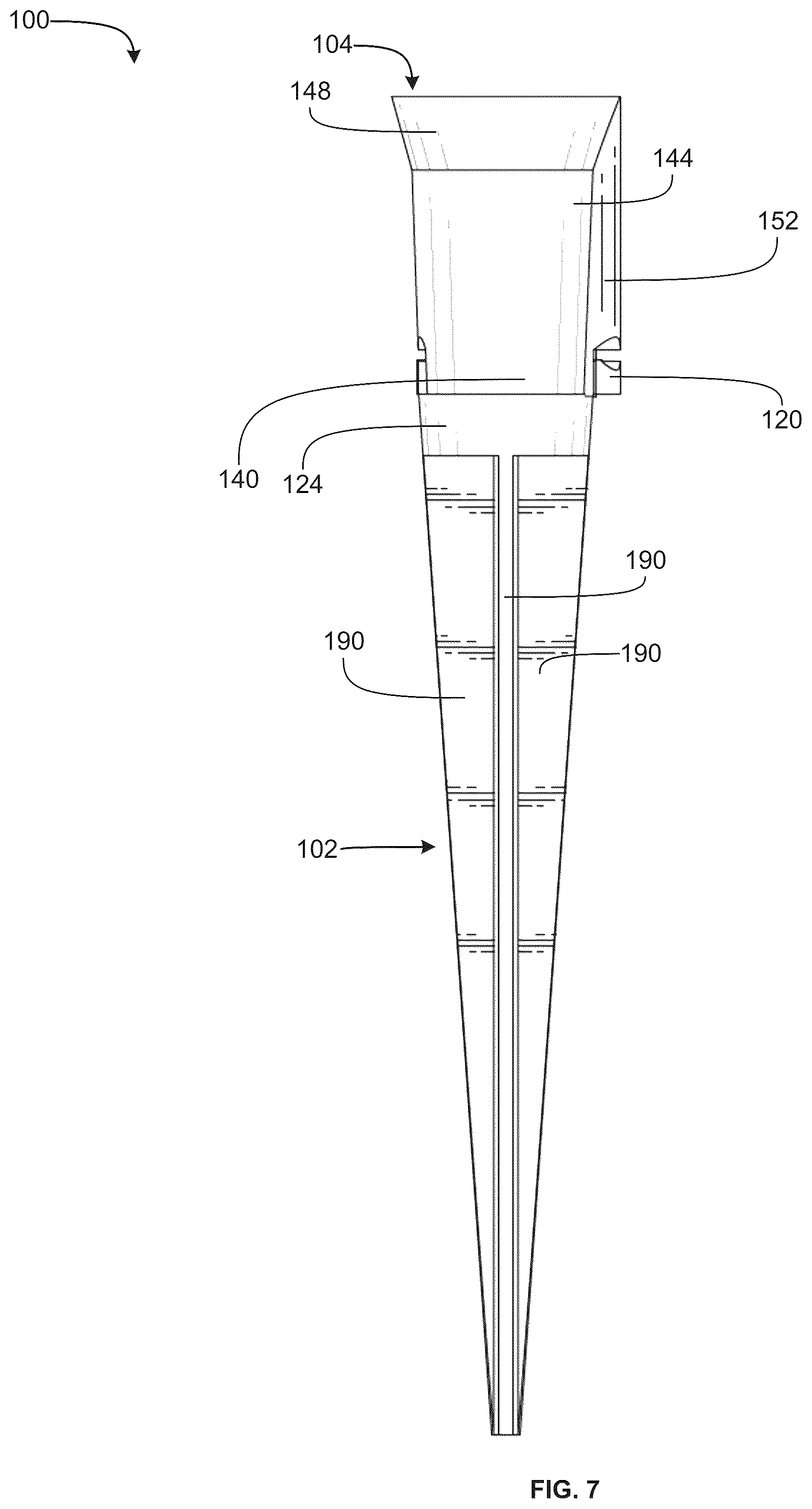 Patent US12098834 Figure 7 – Electrical light assembly