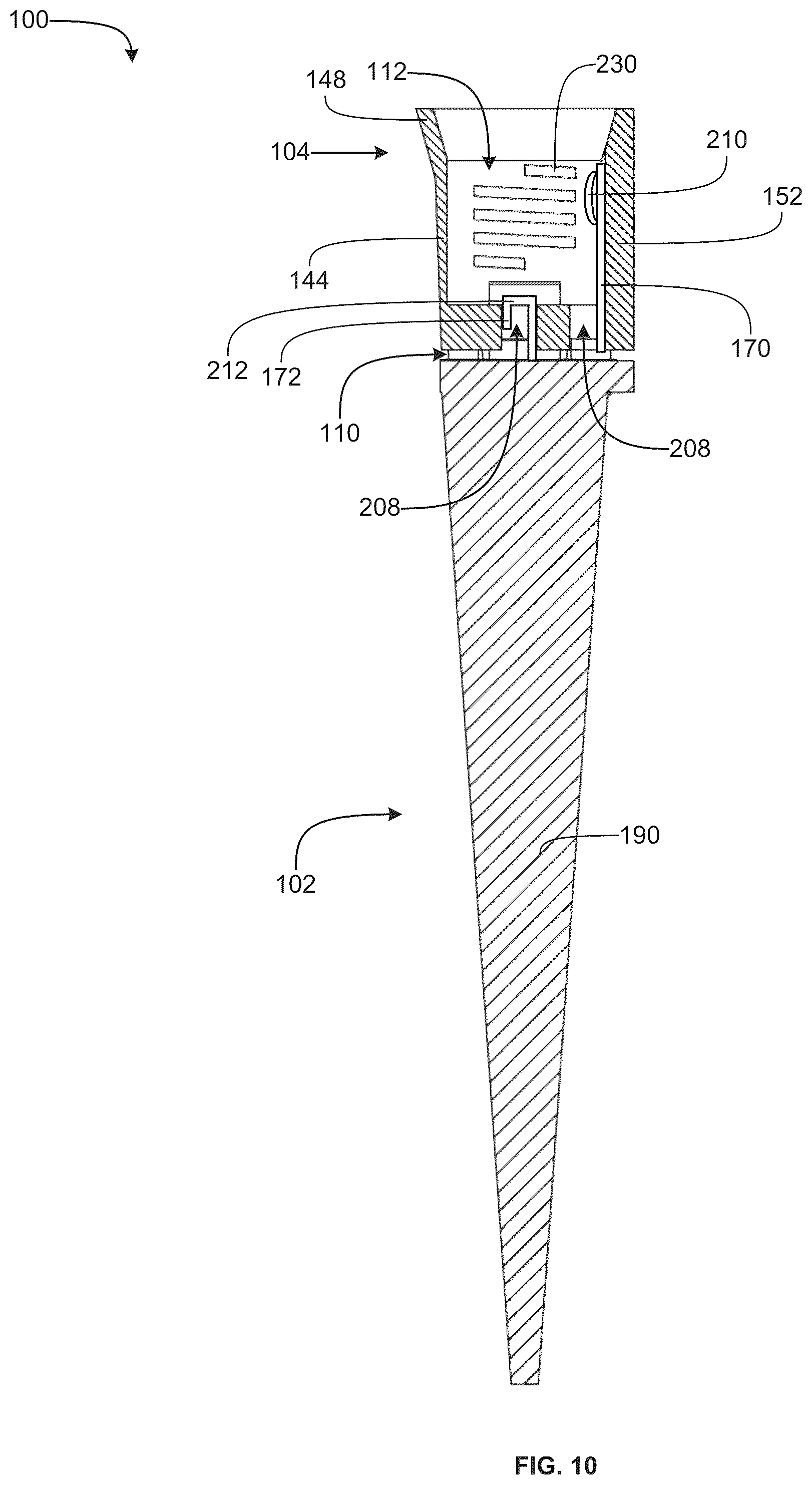 Patent US12098834 Figure 10 – Electrical light assembly