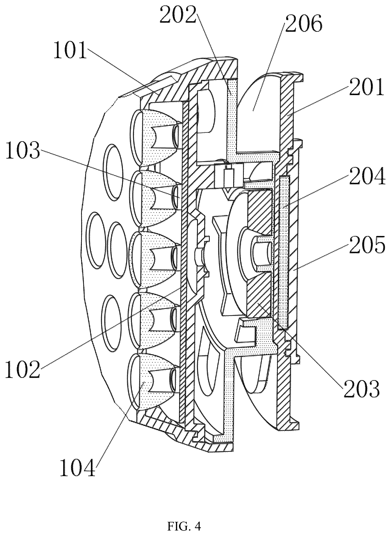 Patent US12098835 Figure 4 – Pool light