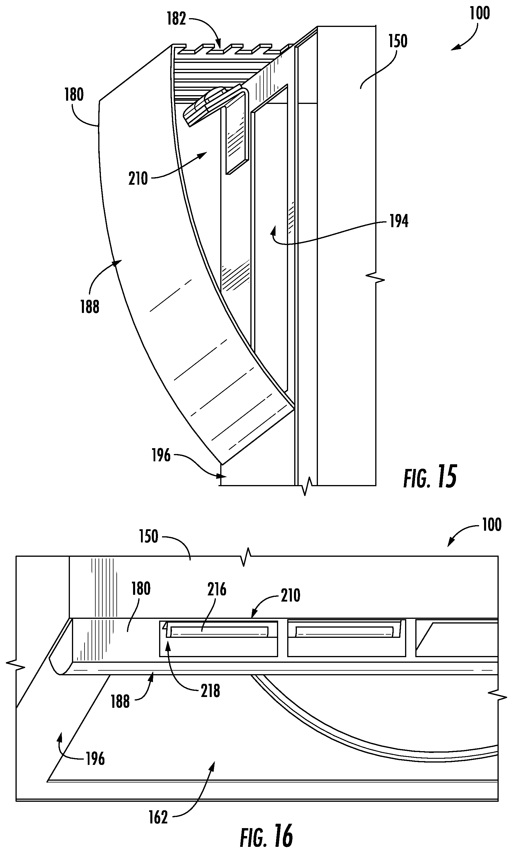 Patent US12098838 Figure 9 – Lighting assembly for over the range microwave oven