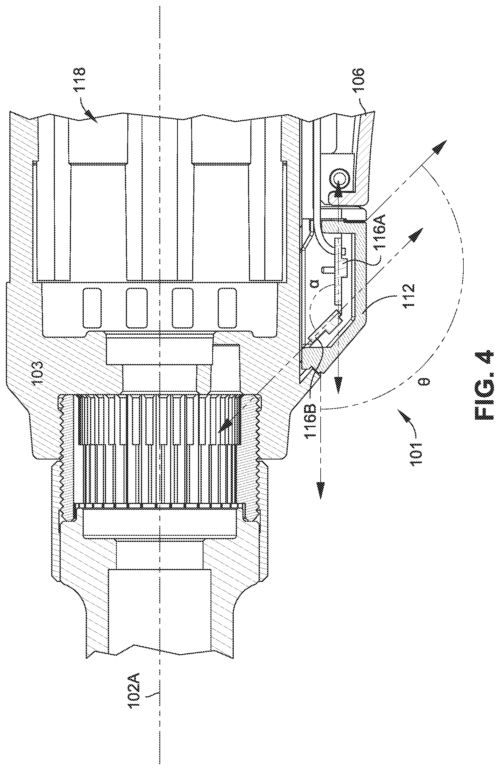 Patent US12098839 Figure 4 – Application-targeted light on powered ratchet or right-angle power tool