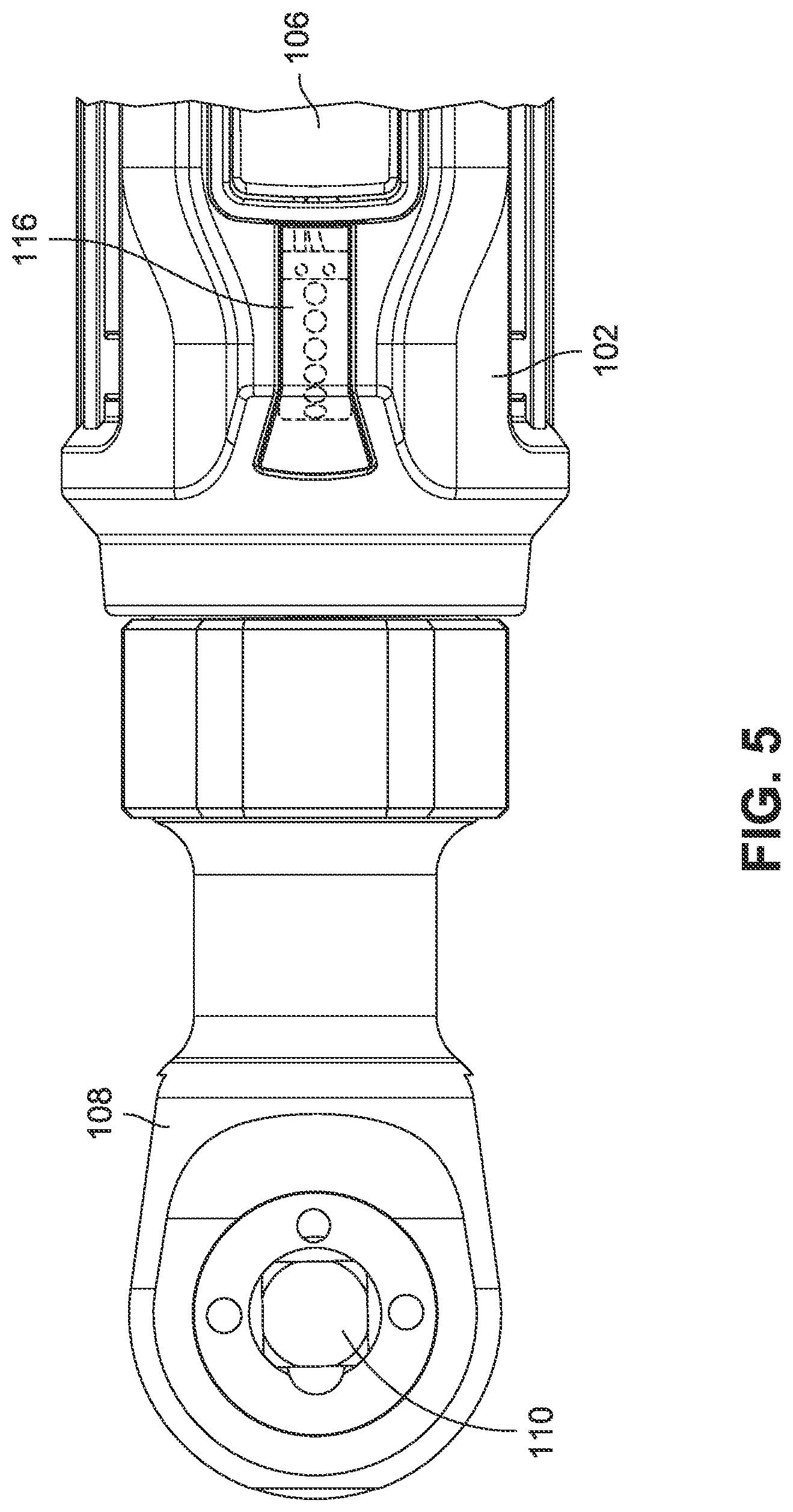 Patent US12098839 Figure 5 – Application-targeted light on powered ratchet or right-angle power tool