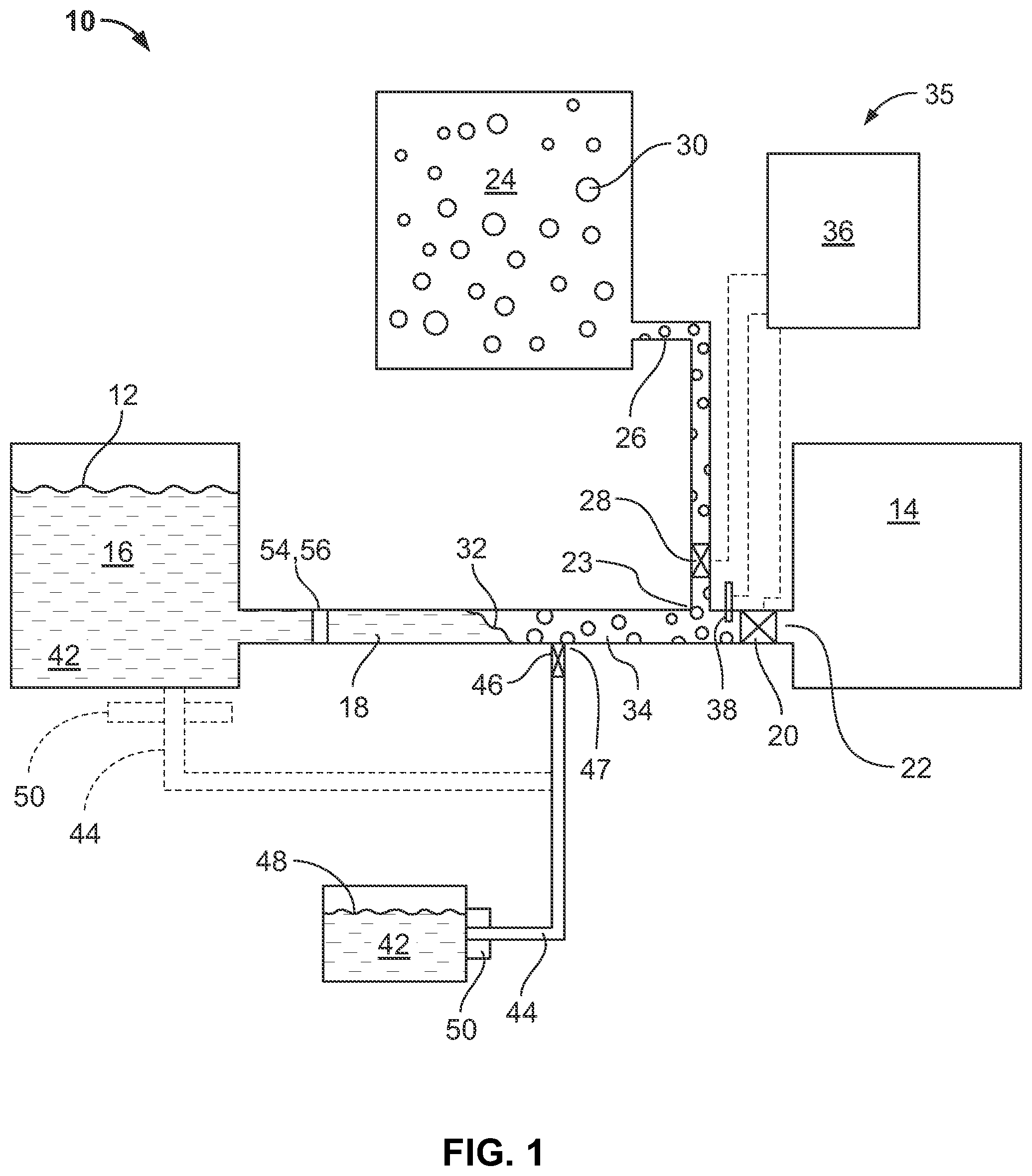 Patent US12098843 Figure 1 – Steam hammer pump and electrical power facility