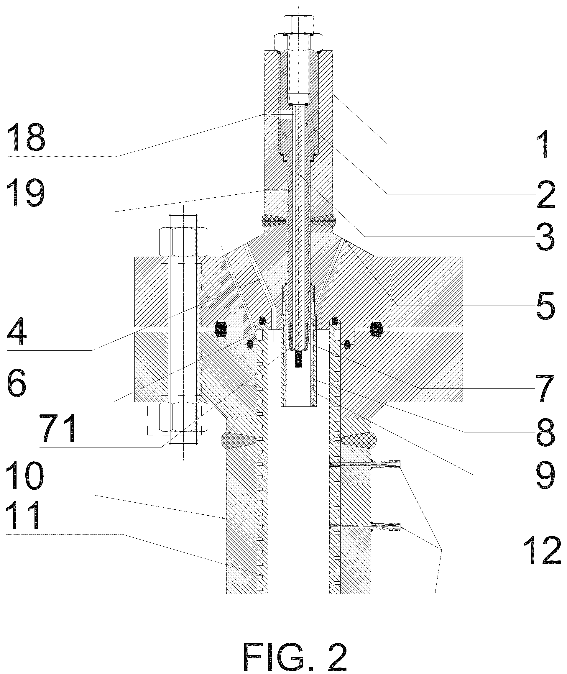 Patent US12098845 Figure 2 – Supercritical hydrothermal combustion device