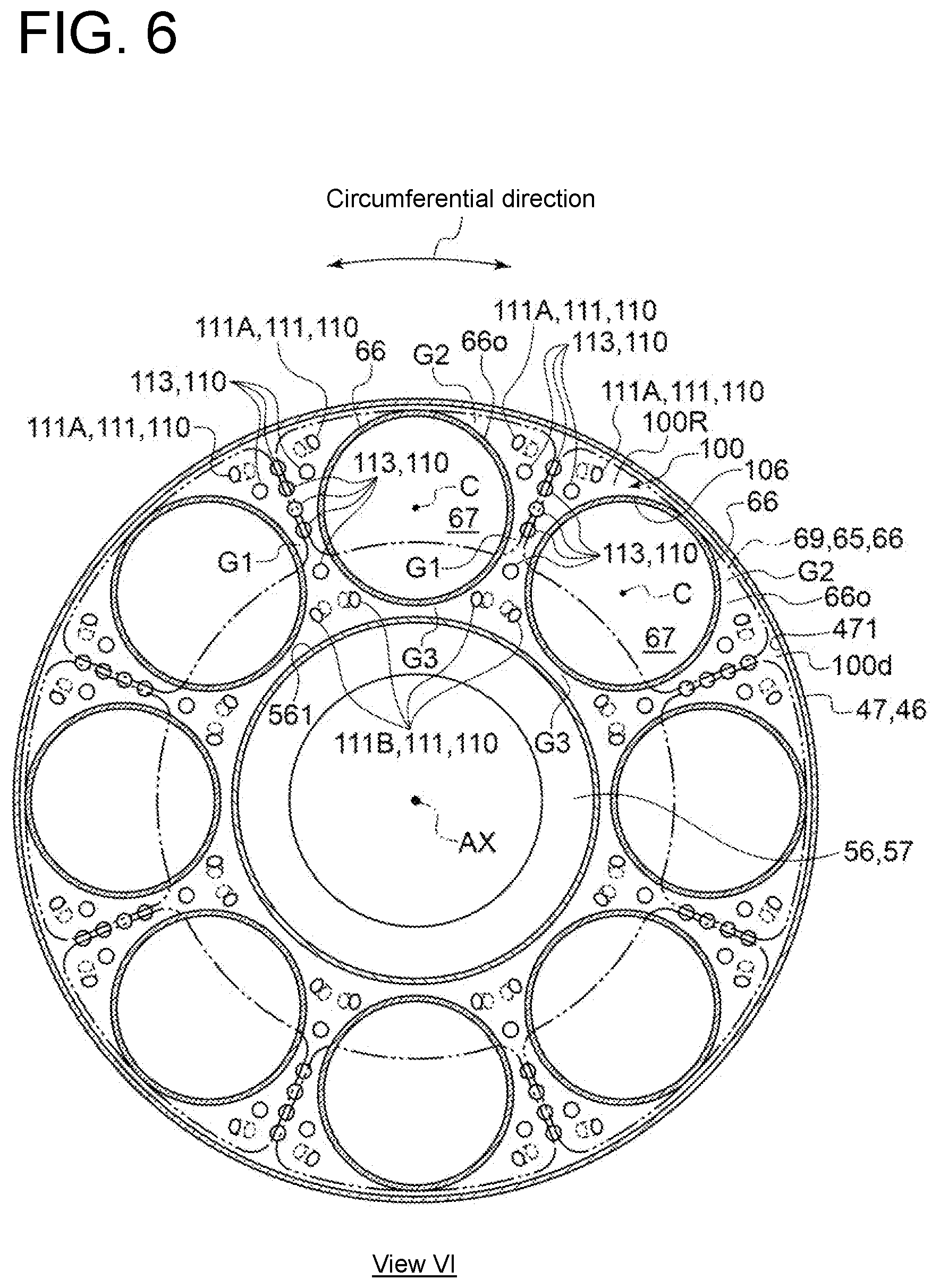 Patent US12098847 Figure 6 – Gas turbine combustor and gas turbine