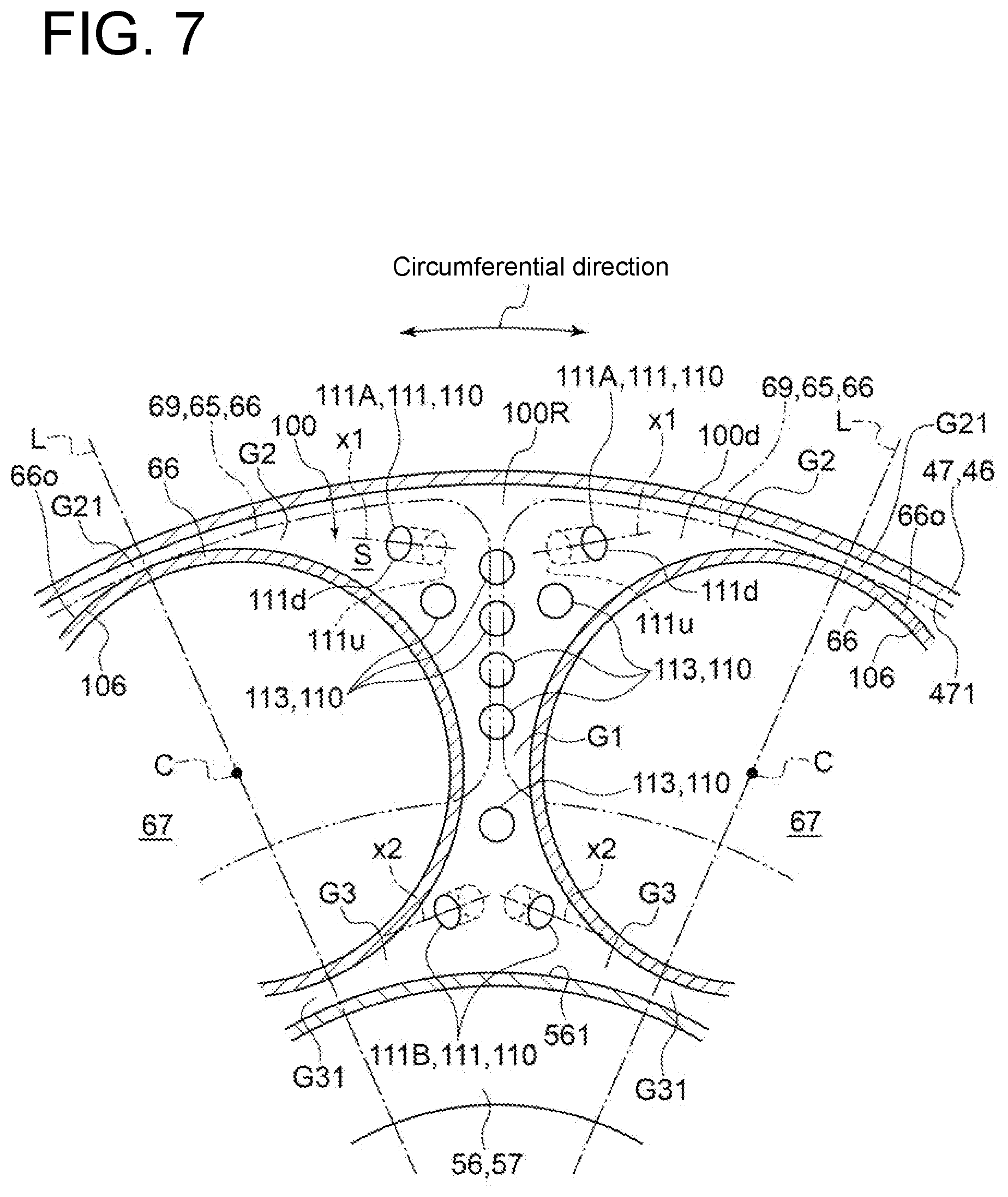 Patent US12098847 Figure 7 – Gas turbine combustor and gas turbine
