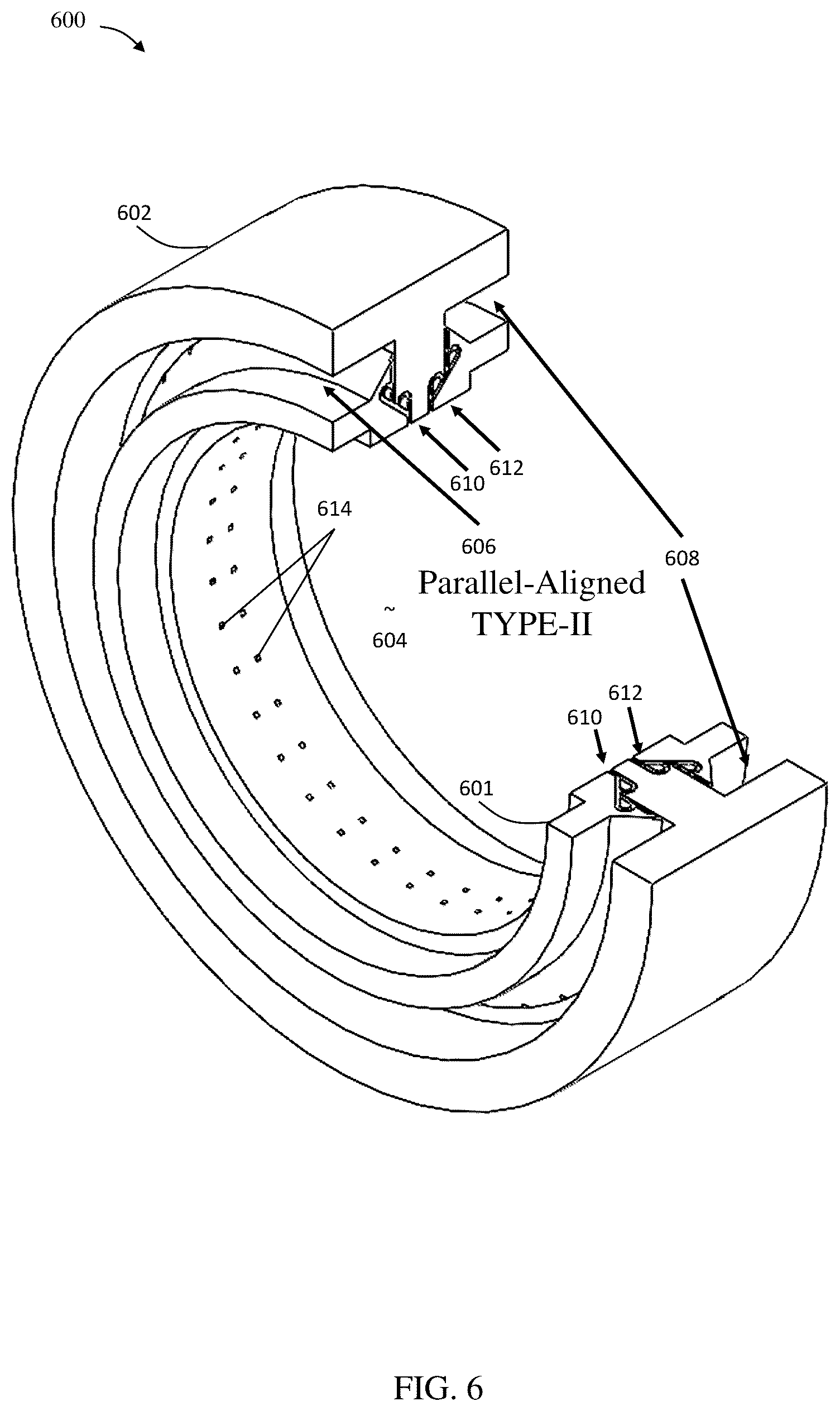 Patent US12098848 Figure 7 – Injection manifold with Tesla valves for rotating detonation engines