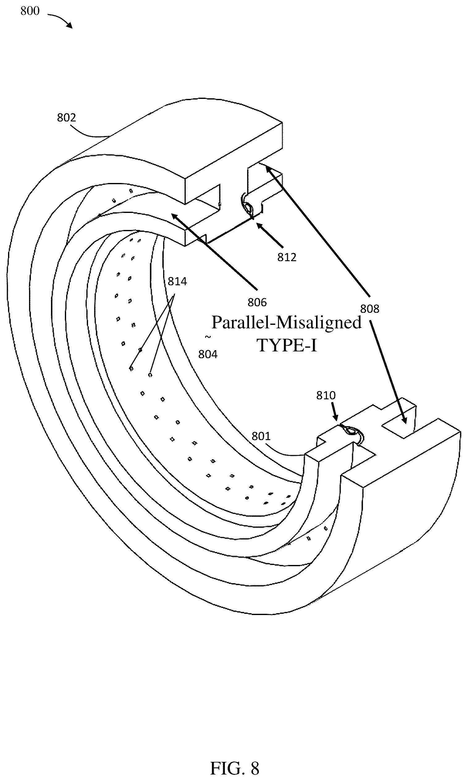 Patent US12098848 Figure 9 – Injection manifold with Tesla valves for rotating detonation engines