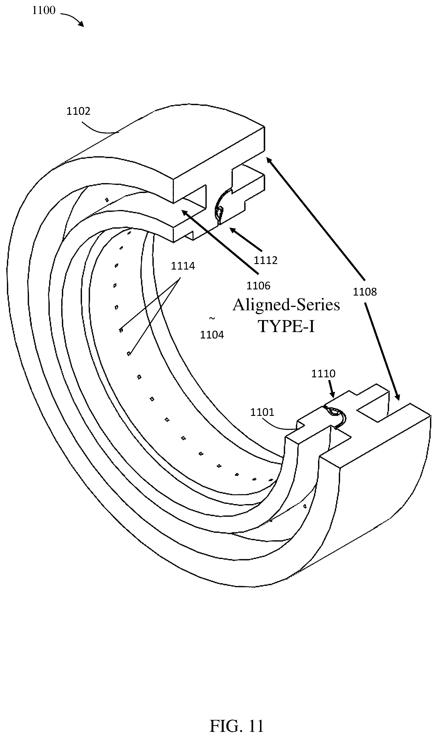 Patent US12098848 Figure 12 – Injection manifold with Tesla valves for rotating detonation engines
