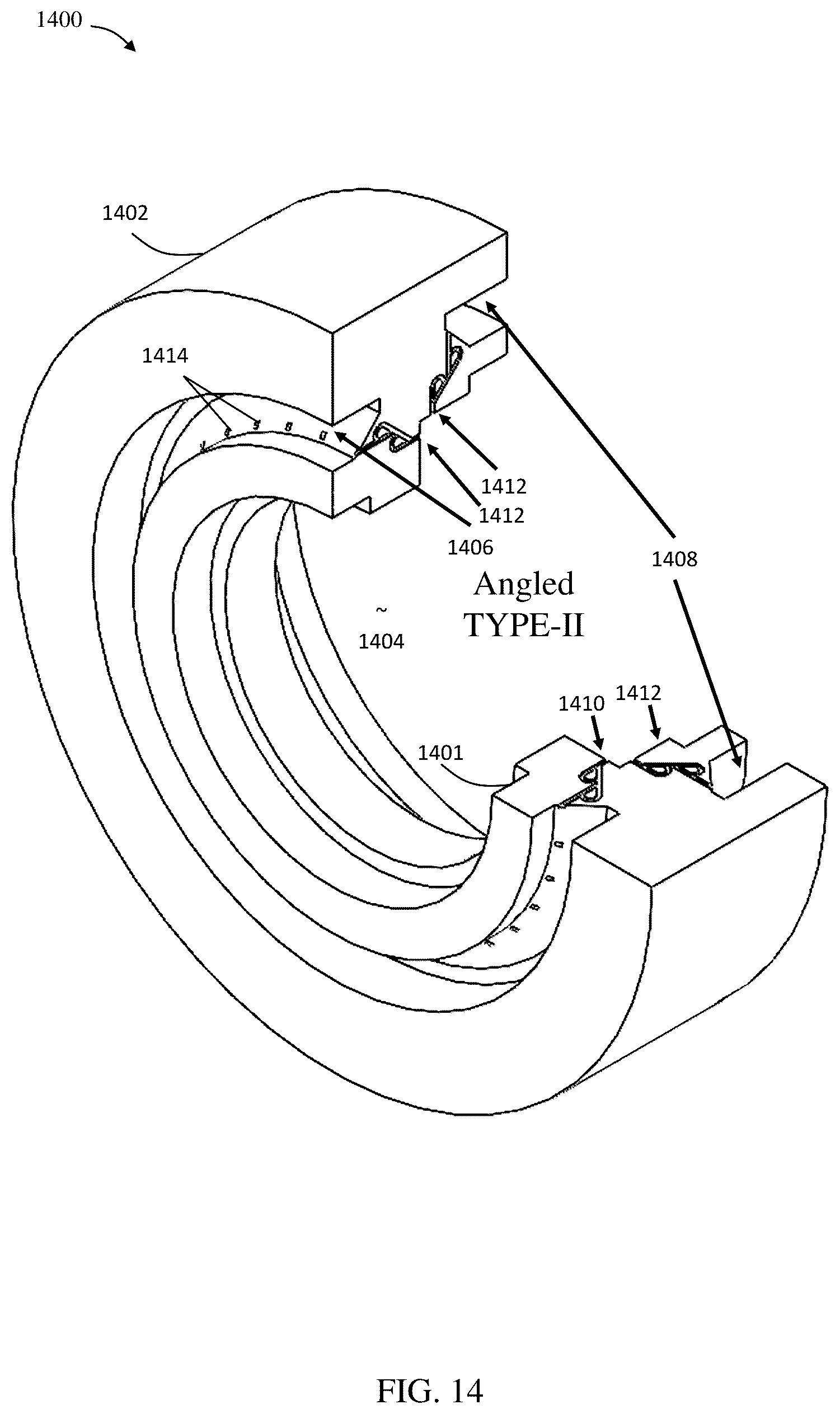 Patent US12098848 Figure 15 – Injection manifold with Tesla valves for rotating detonation engines