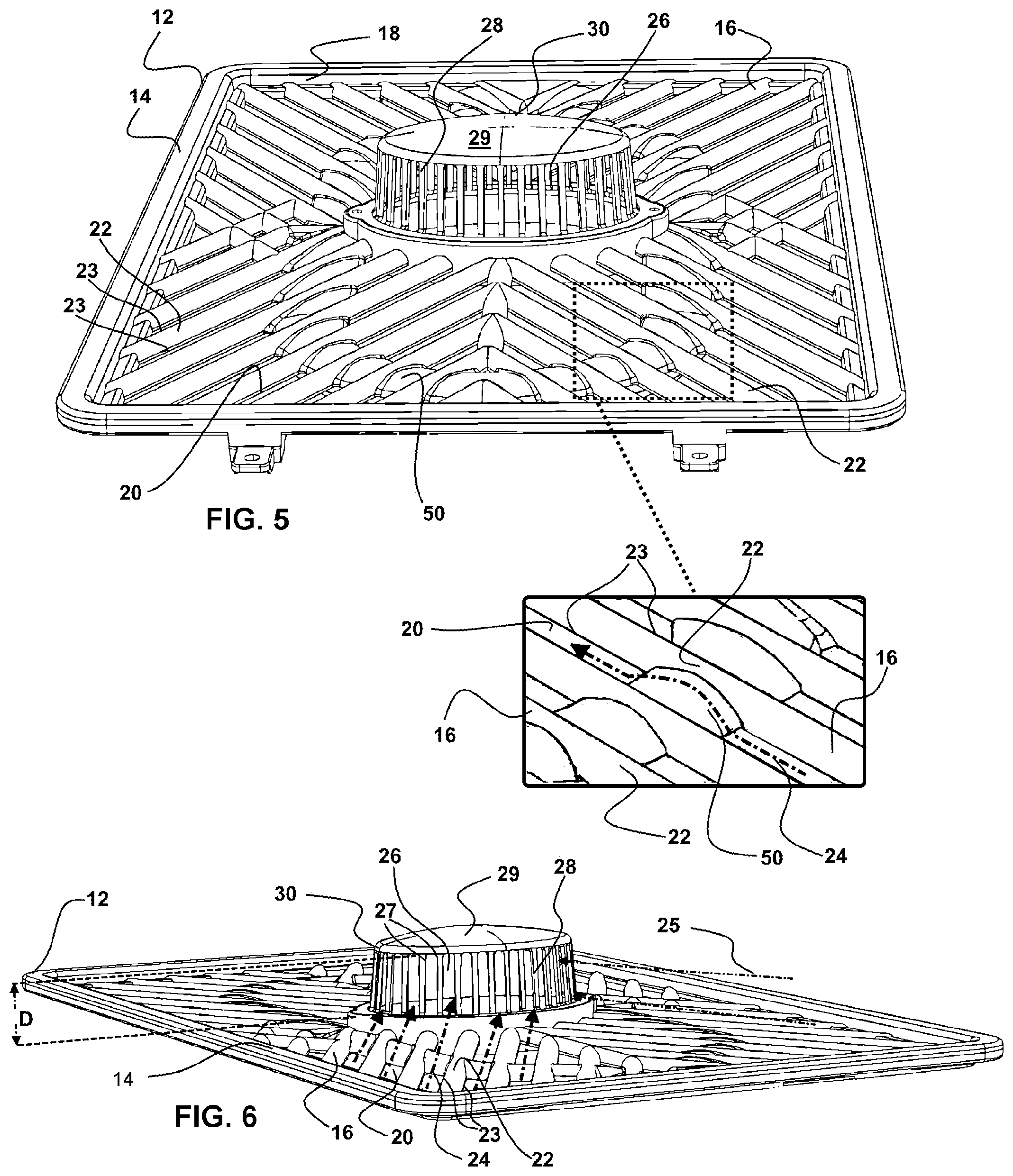 Patent US12098849 Figure 3 – Smokeless grill
