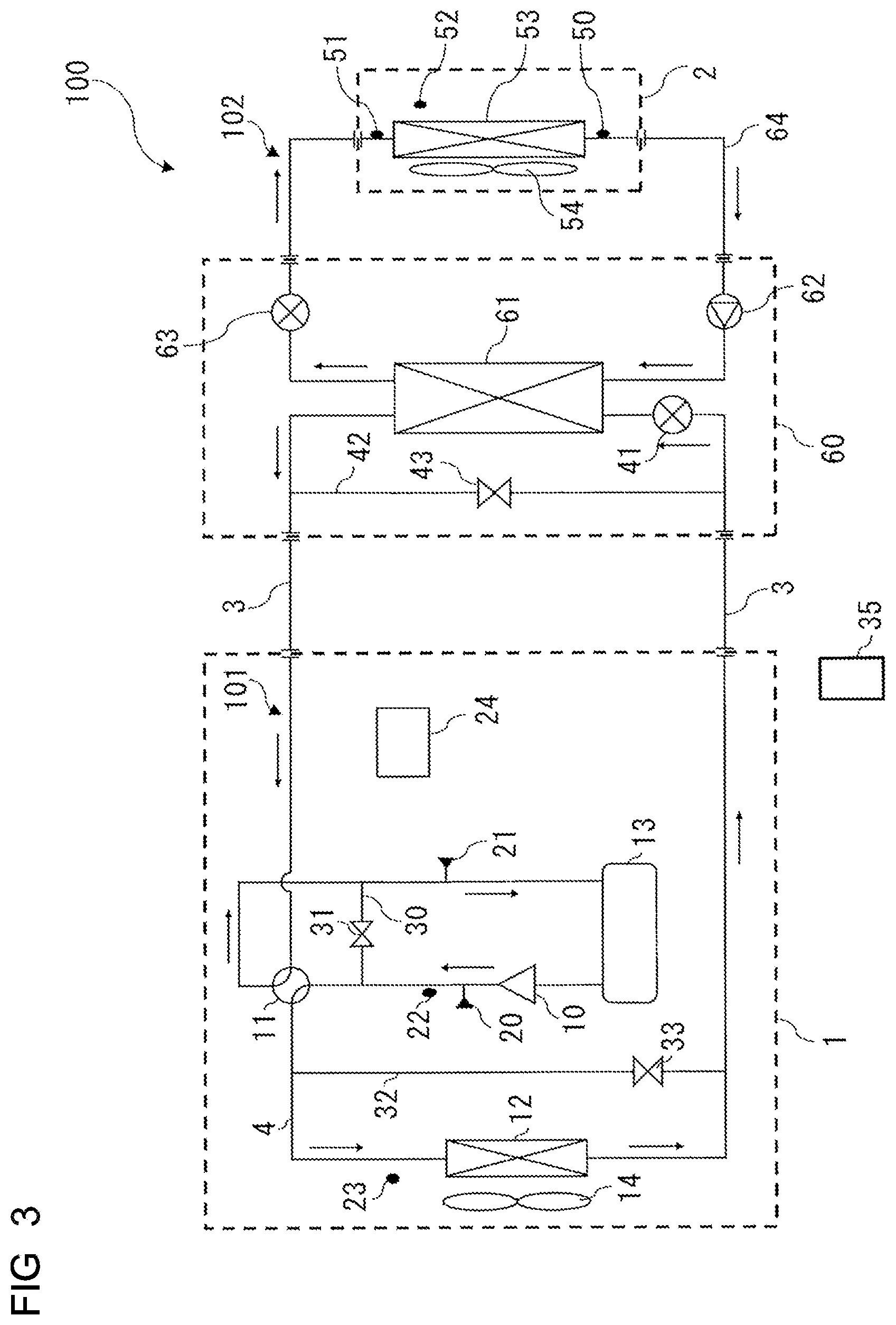 Patent US12098855 Figure 3 – Air-conditioning apparatus