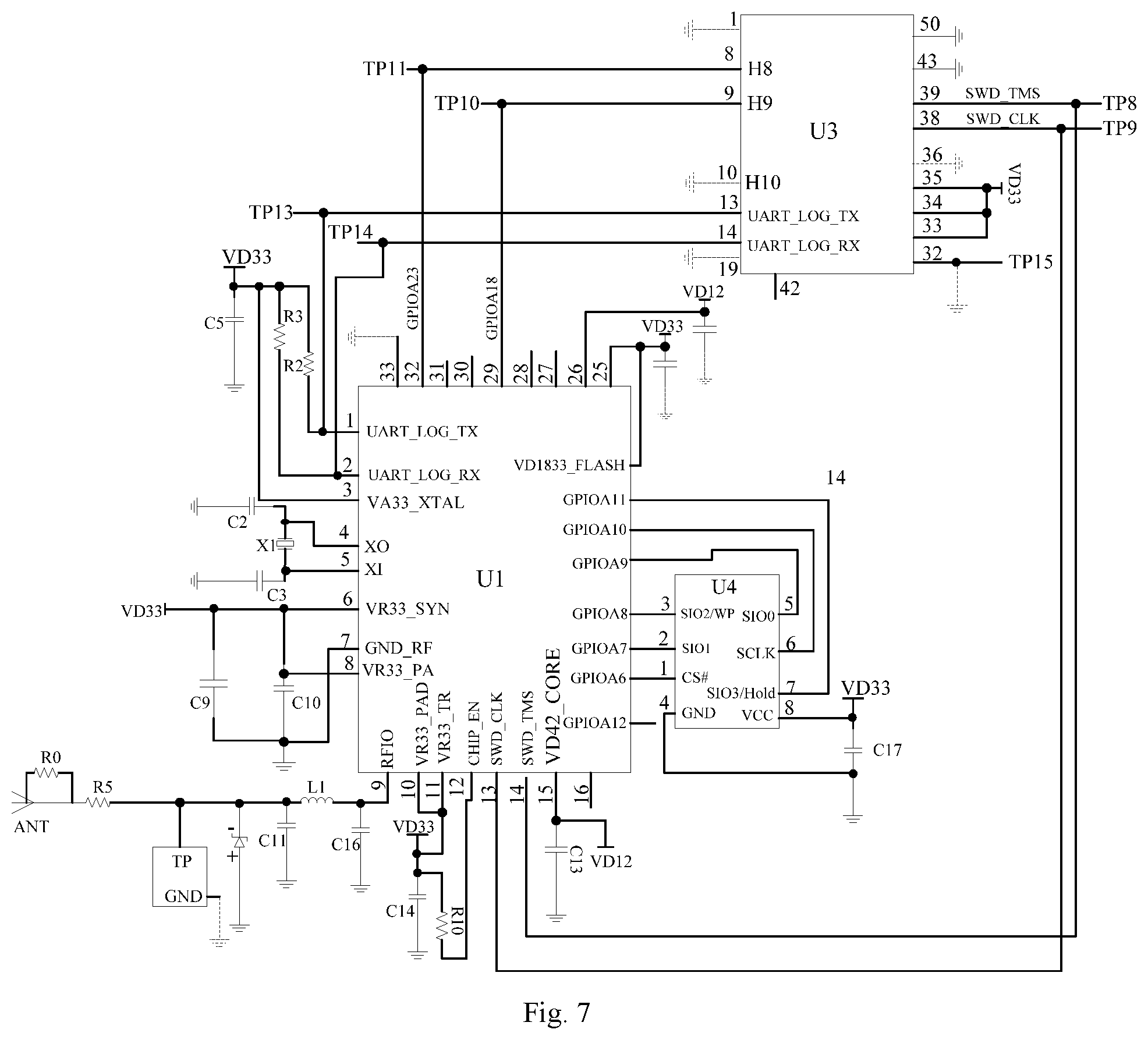 Patent US12098857 Figure 5 – Wireless communication device and air conditioner