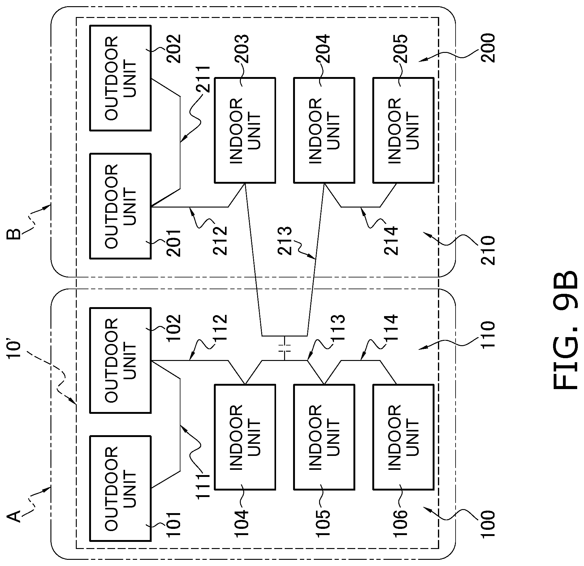 Patent US12098858 Figure 10 – Device network system recognizing devices connected to an identical network system
