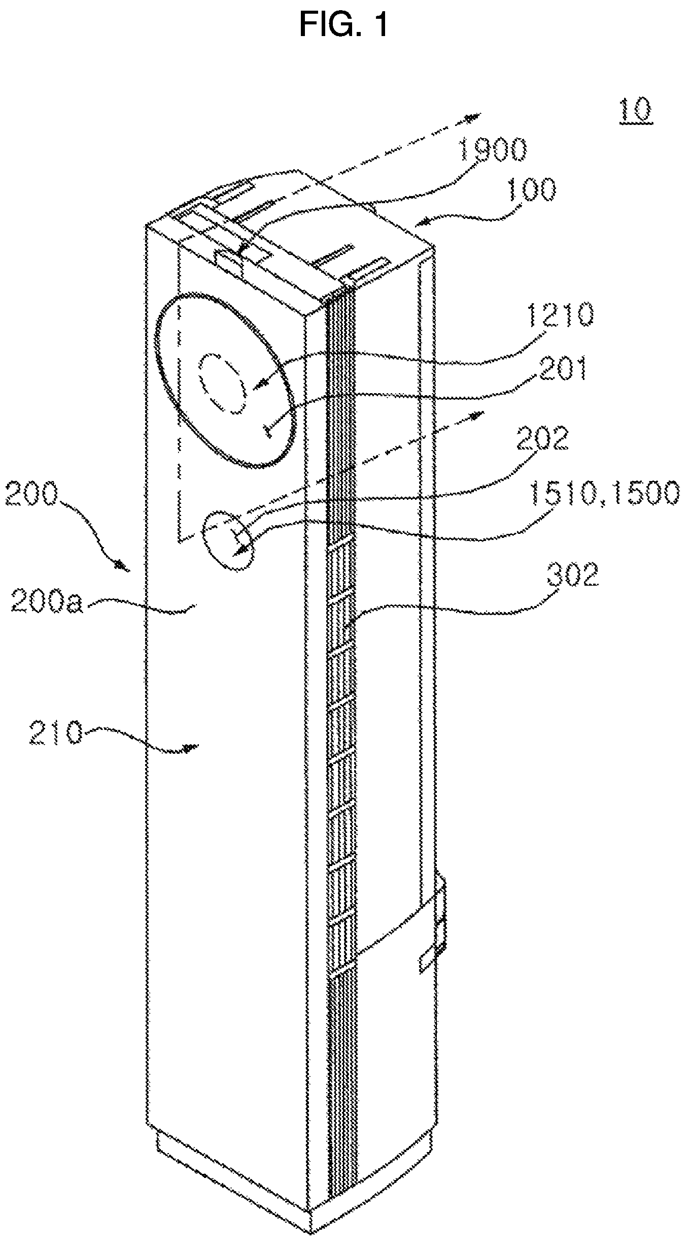 Patent US12098862 — Indoor unit of an air conditioner — Figure 1