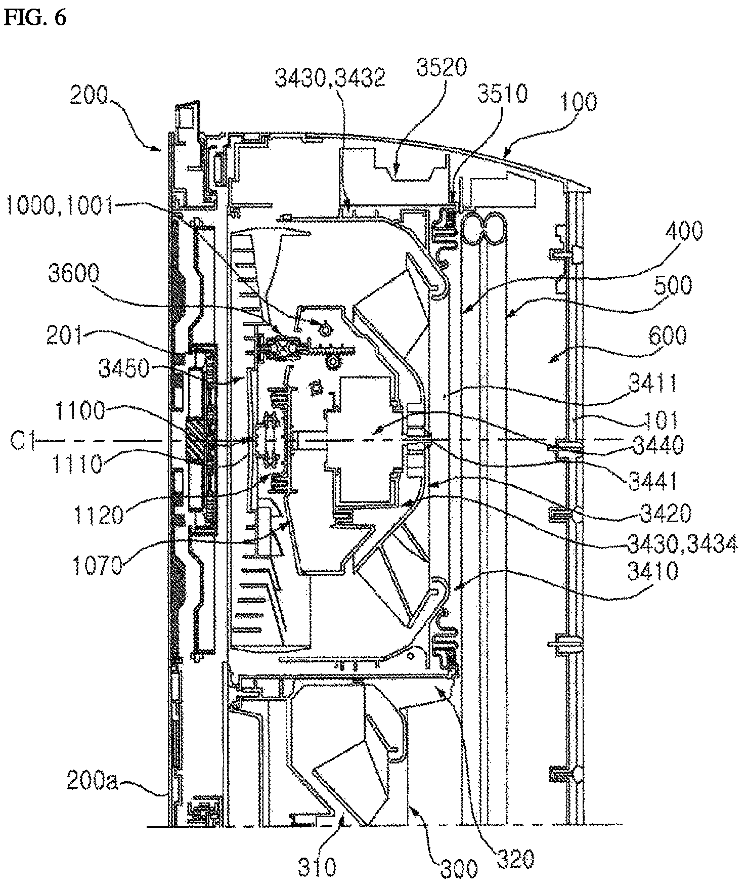 Patent US12098862 Figure 6 – Indoor unit of an air conditioner