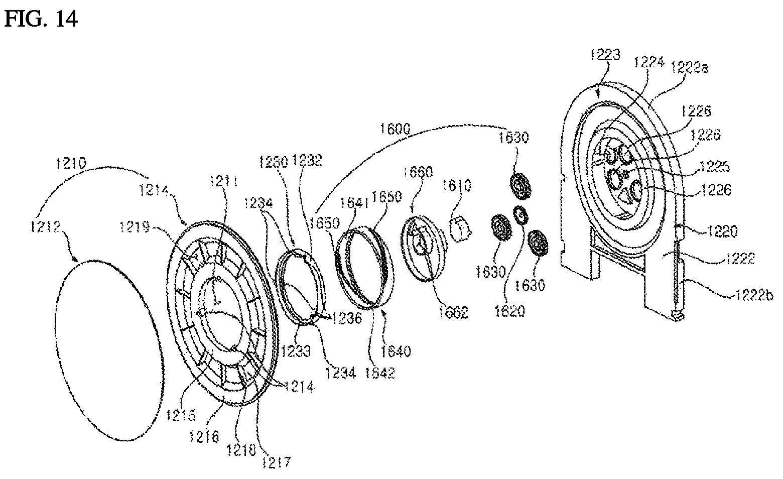 Patent US12098862 Figure 14 – Indoor unit of an air conditioner