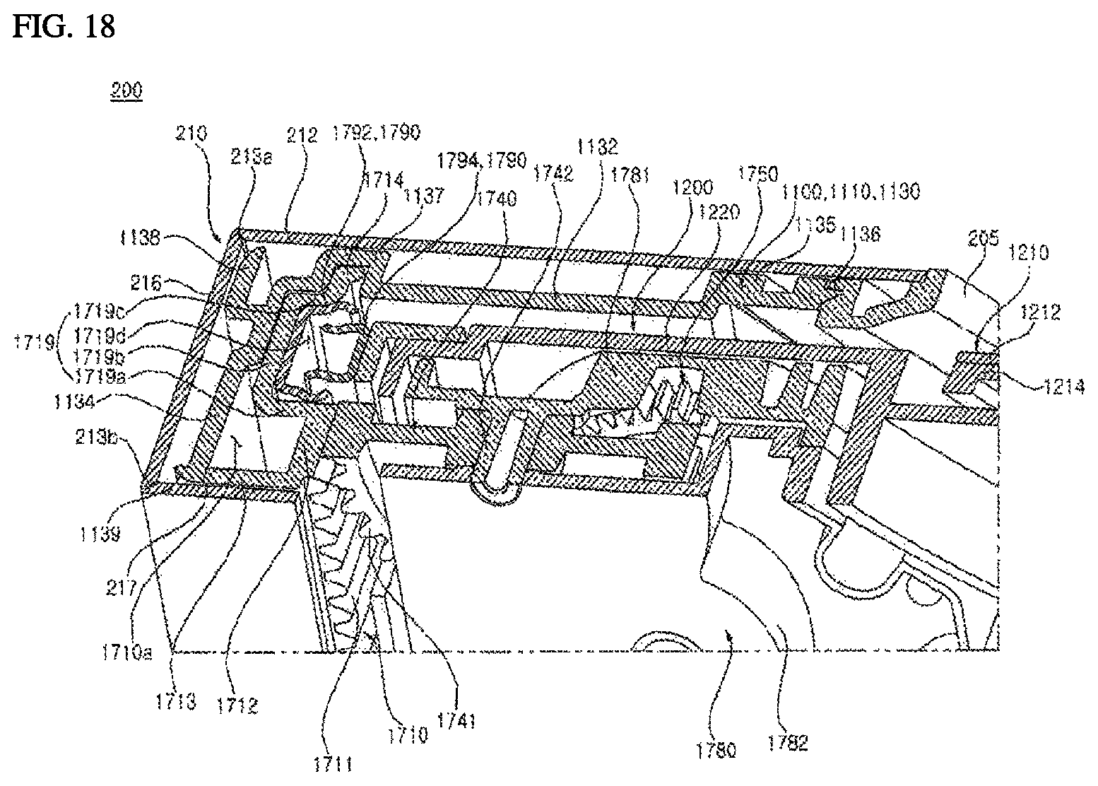 Patent US12098862 Figure 18 – Indoor unit of an air conditioner