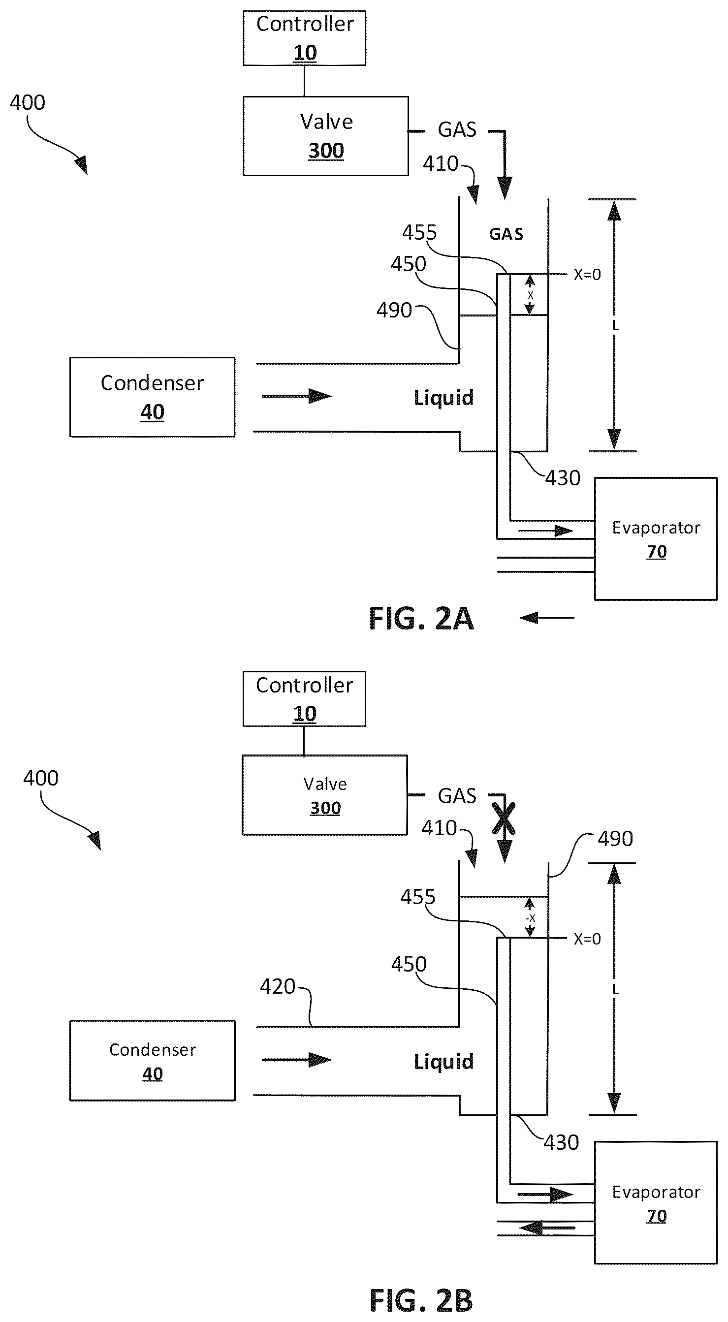 Patent US12098869 Figure 2 – Cooling system with controlled biphase mixing of refrigerant