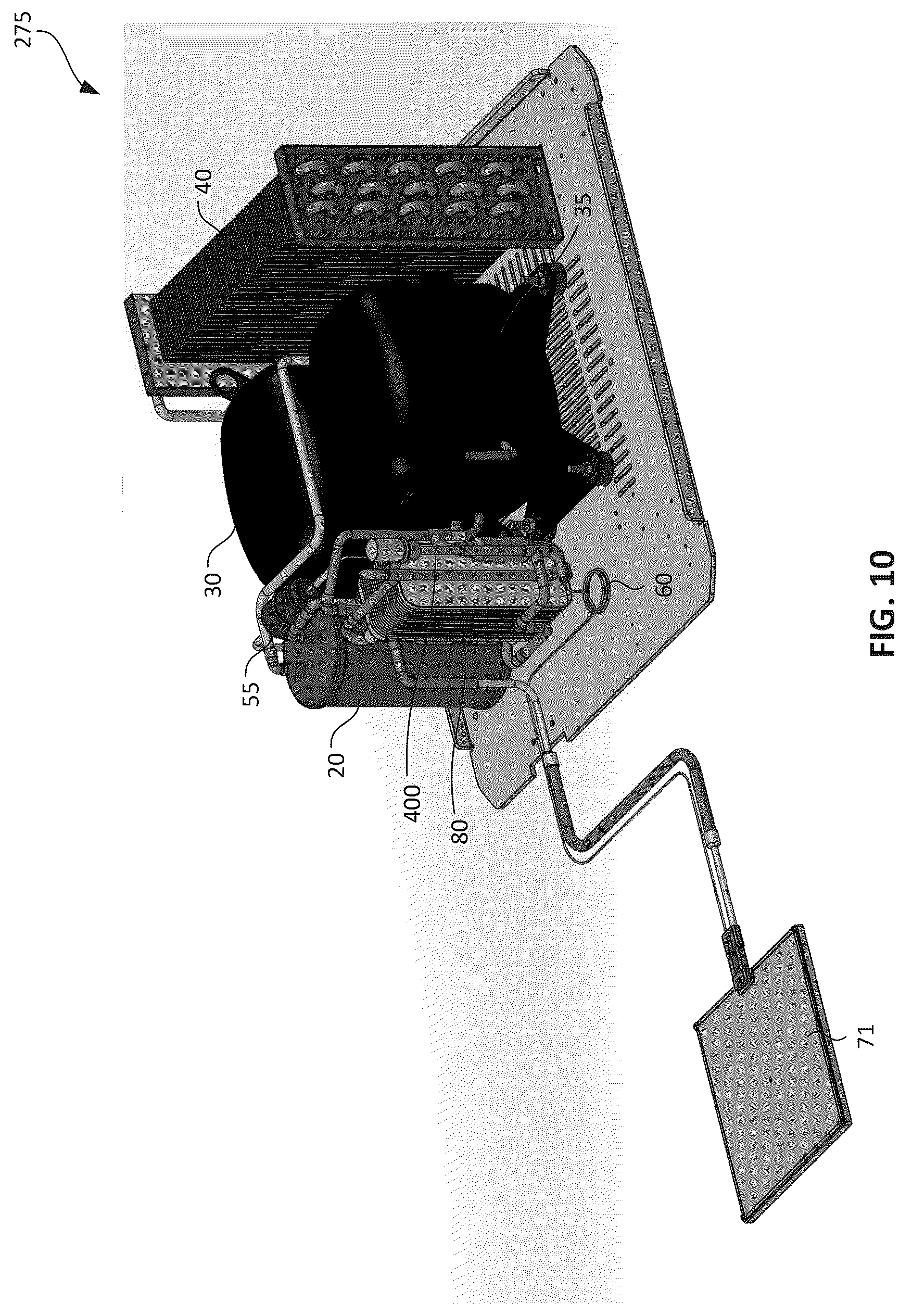 Patent US12098869 Figure 11 – Cooling system with controlled biphase mixing of refrigerant