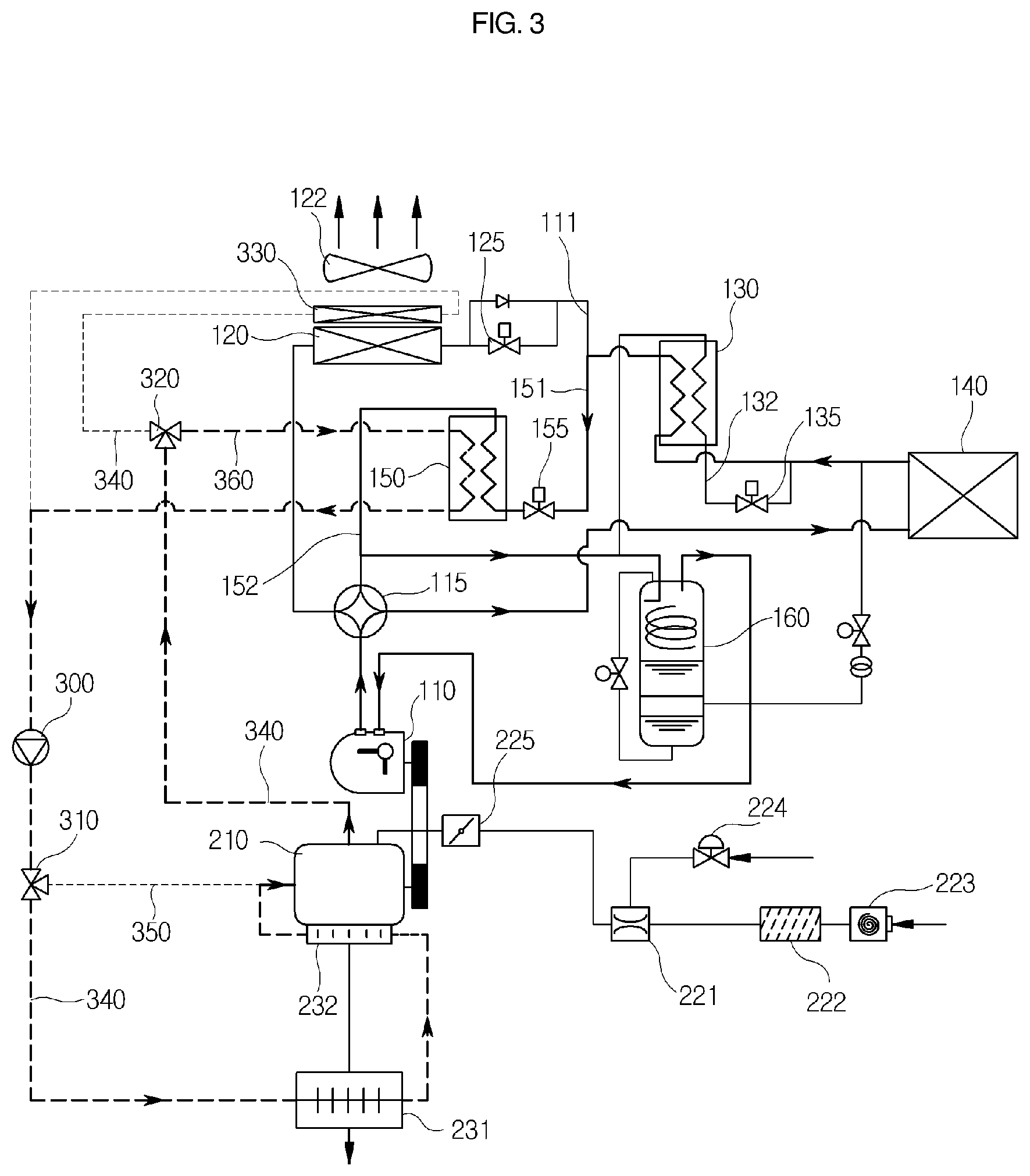 Patent US12098870 Figure 3 – Gas heat-pump system and method of controlling same