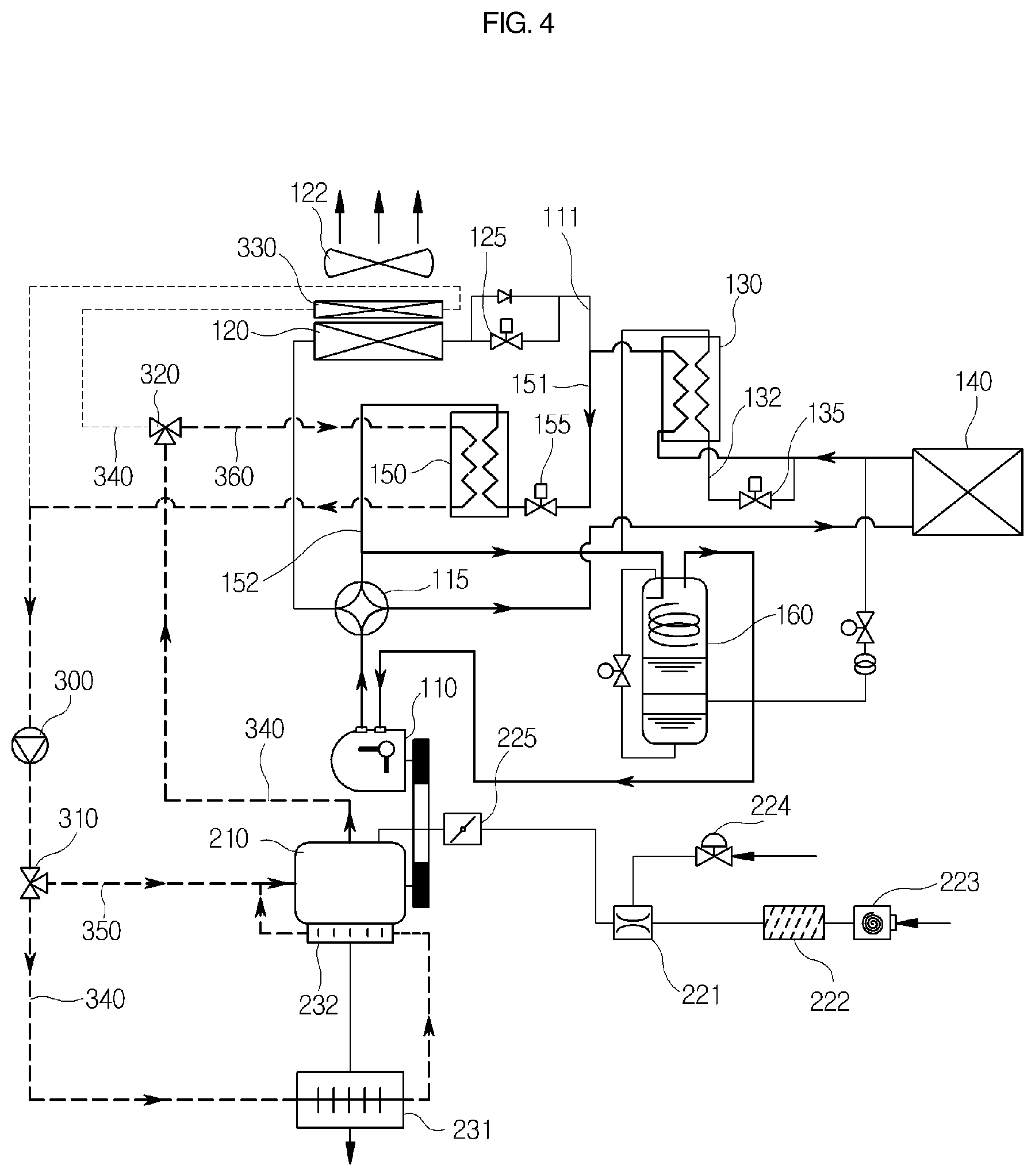 Patent US12098870 Figure 4 – Gas heat-pump system and method of controlling same