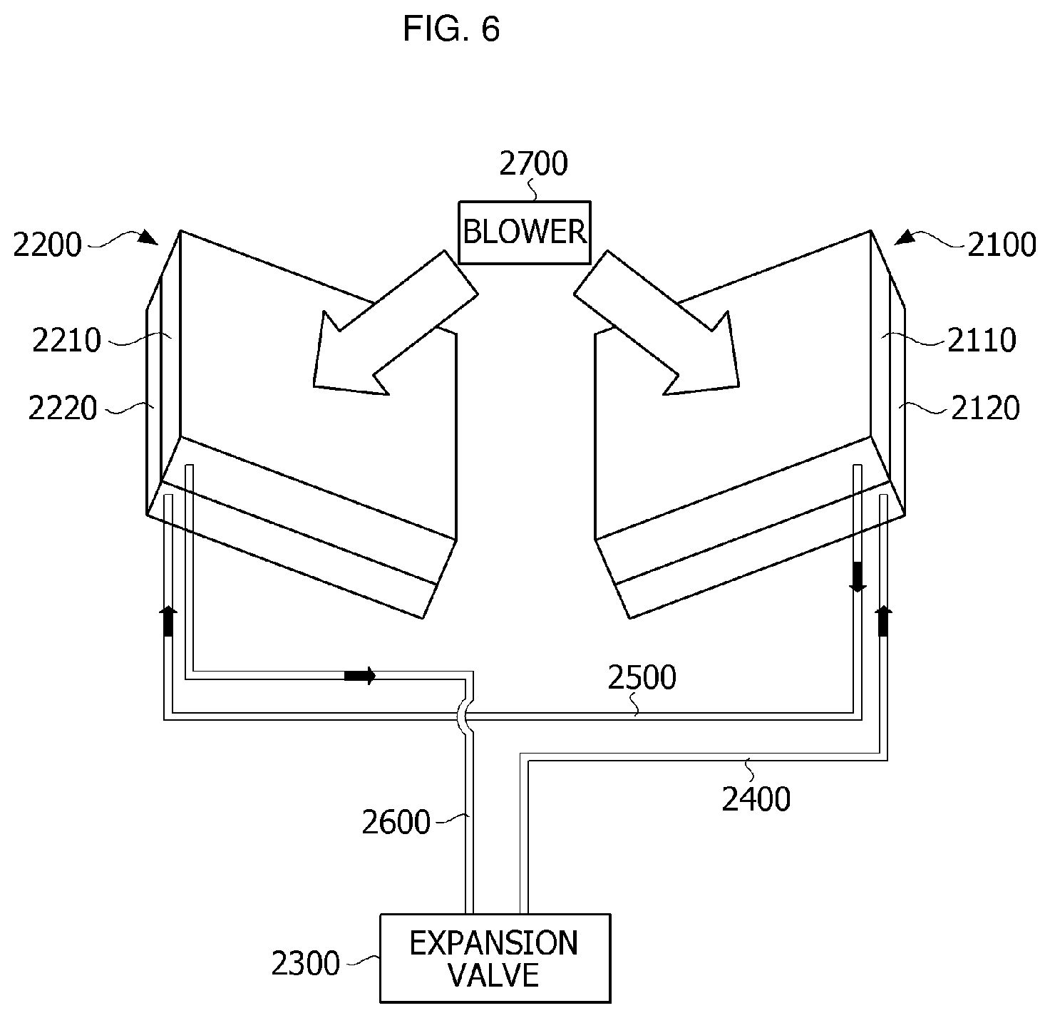 Patent US12098871 Figure 5 – Vehicle air-conditioning system