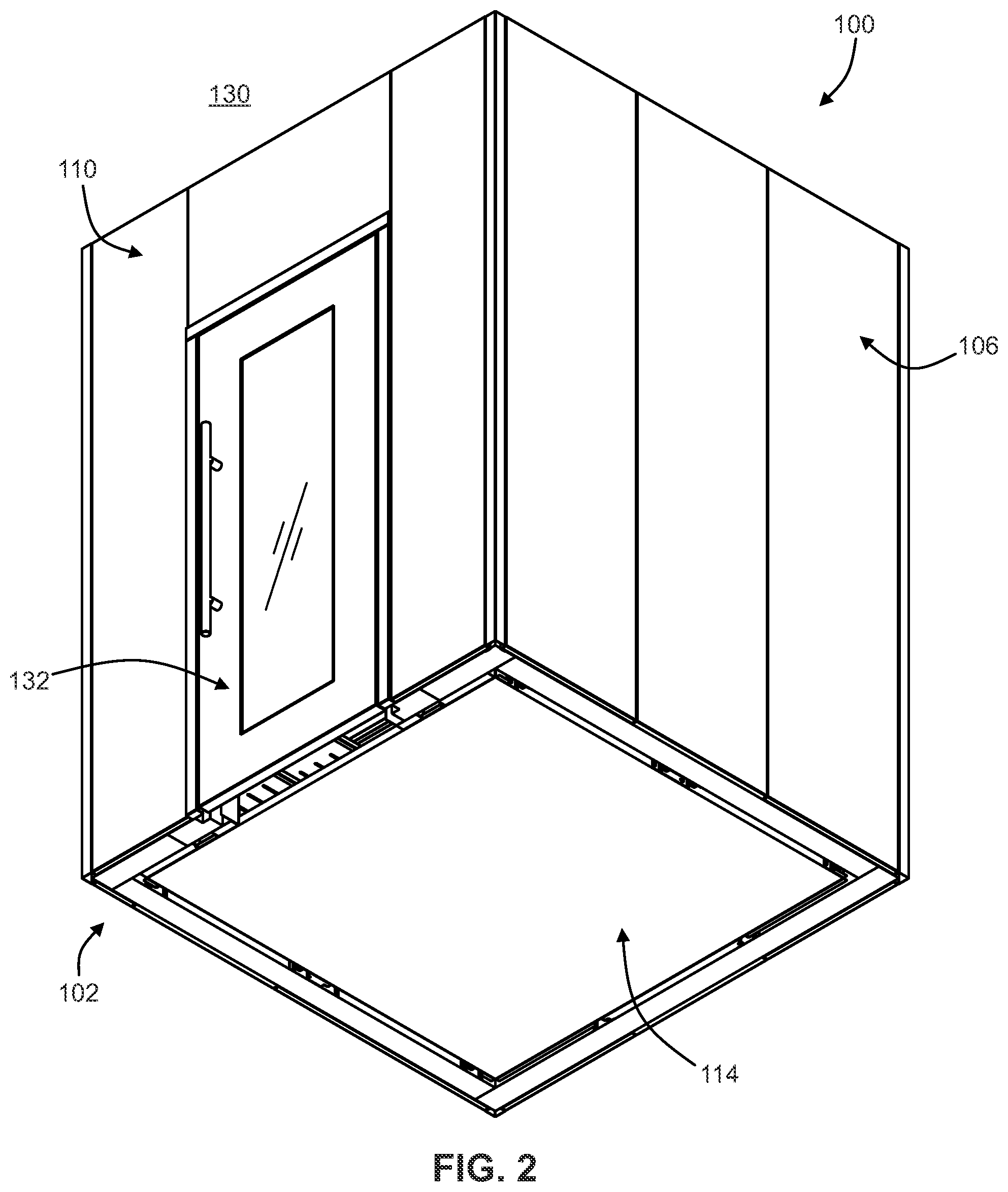 Patent US12098877 Figure 2 – Walk-in refrigeration system